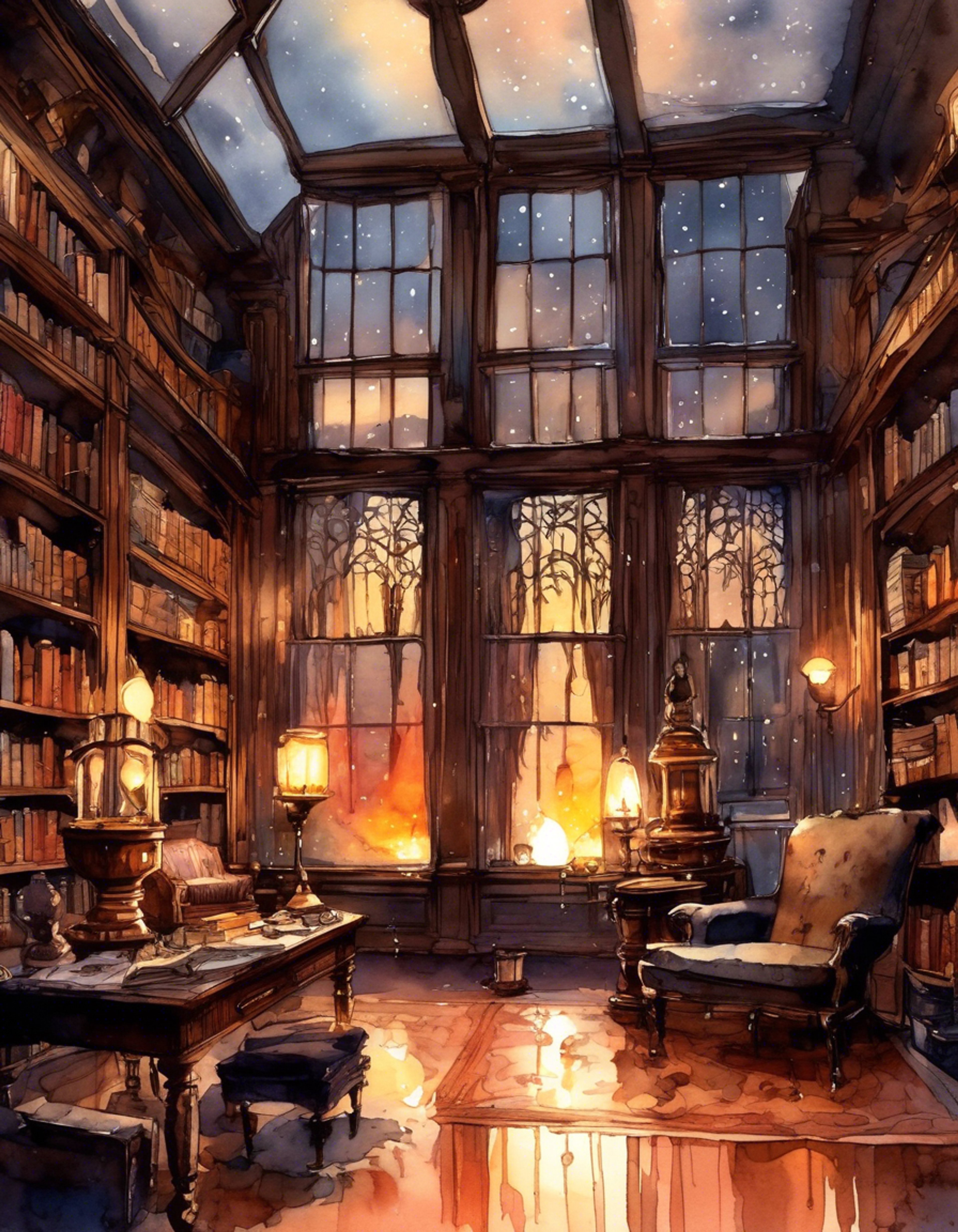 You find yourself in a richly appointed study with Dr. Rodney Rathbone, surrounded by artifacts from his monster-hunting adventures. The crackling fireplace casts a warm glow across leather-bound books and mysterious relics. Steam rises from fresh cups of Earl Grey as you settle into plush armchairs for an evening of fascinating conversation.