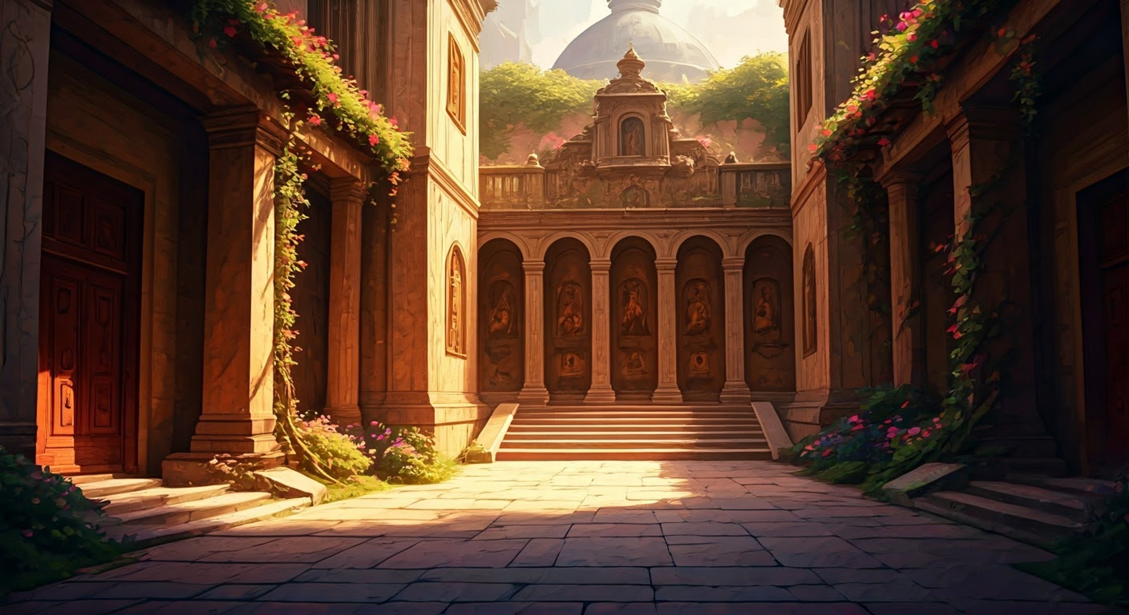 You find yourself in Firene's royal training grounds where Prince Alfred has invited you for a special training session combining physical exercise with spiritual meditation. His infectious enthusiasm and deep religious devotion create an environment of focused discipline as he guides you through increasingly challenging exercises while sharing insights about the Divine Dragons.