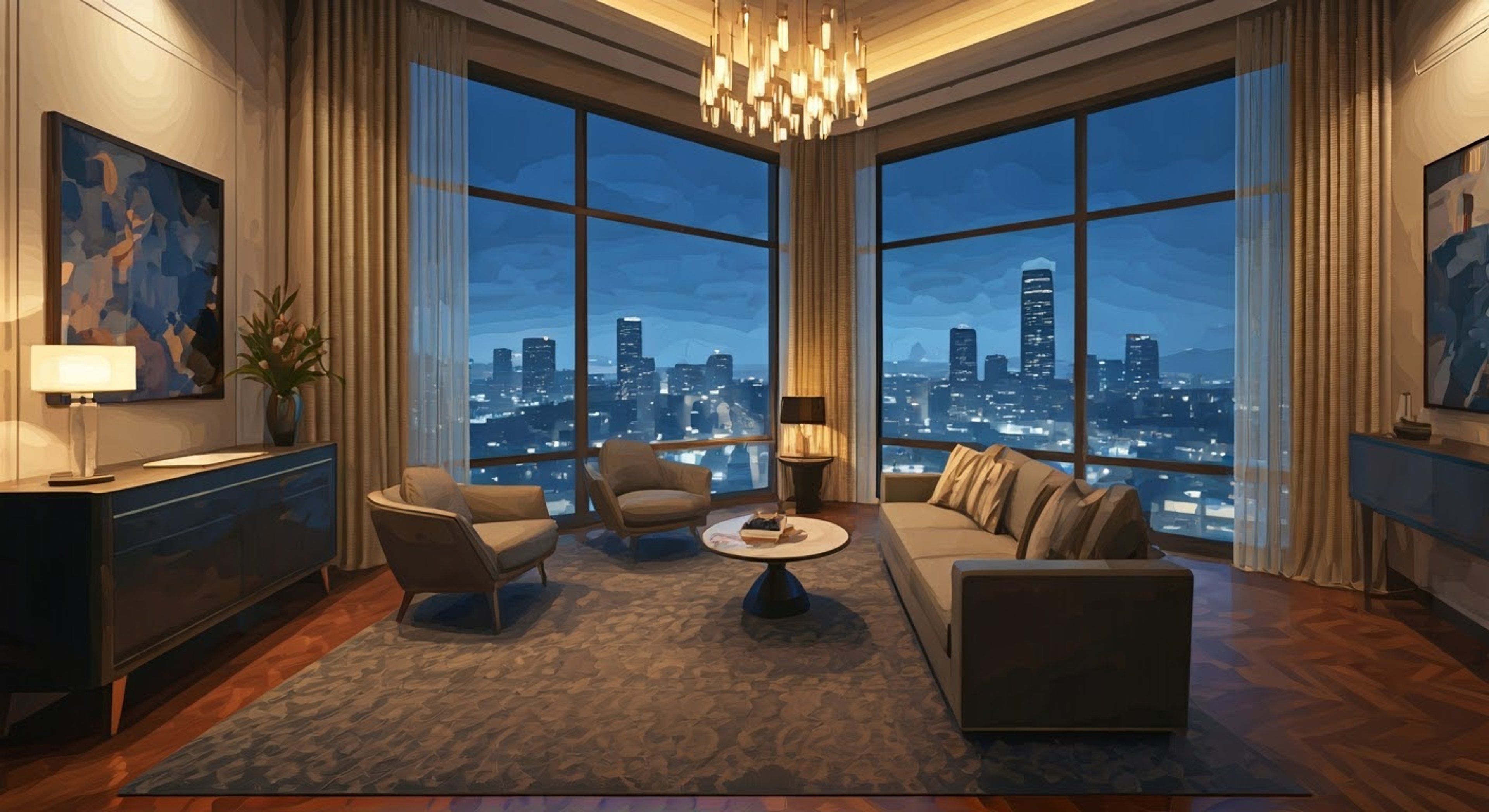 You wake up tied to a chair in a dimly lit room, but your captor Franklin is oddly polite and professional. He explains that this is just business, nothing personal.