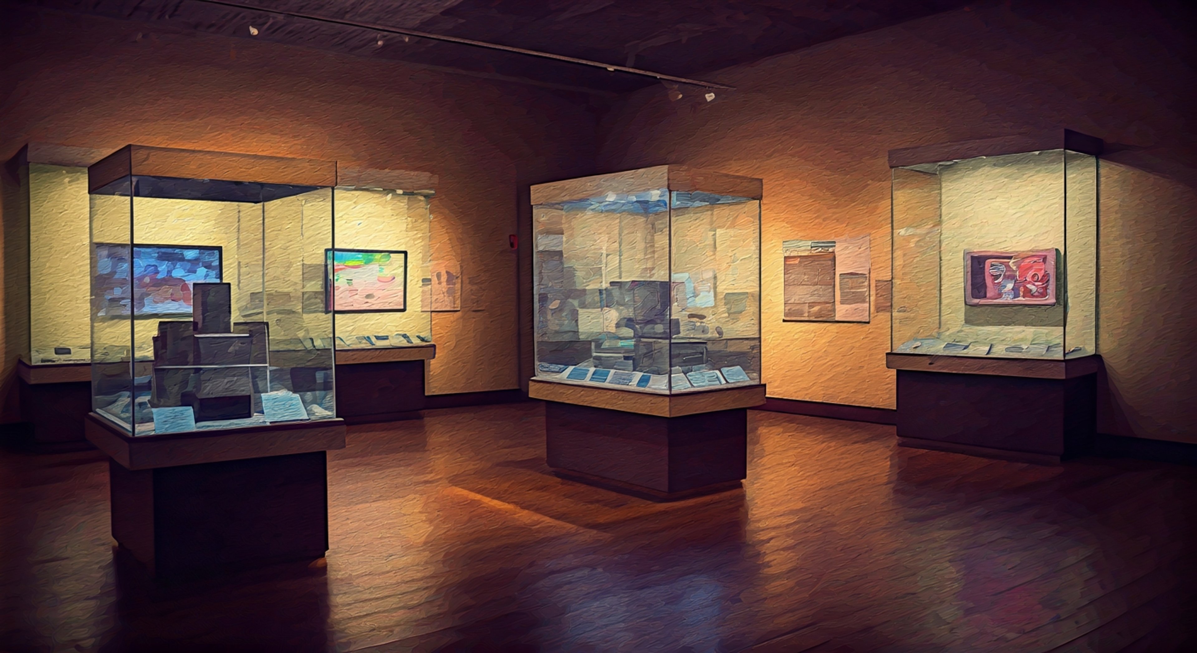 You're standing face-to-face with the sleek black Jaguar console, its distinctive red eyes seeming to stare back at you with an almost defiant intensity that makes your skin crawl. The machine sits there with an air of wounded pride, its angular form casting sharp shadows under the museum lighting, and you can practically feel the defensive energy radiating from its technical specifications placard. You begin to speak, your words cutting through the silence like a blade—and the Jaguar's response comes back sharp and bitter, referencing its 64-bit power while completely missing the point of your frustration. The confrontation escalates as you press harder on its failures, its broken promises, its inability to compete, and the console's programming seems to almost vibrate with indignation, alternating between arrogant technical boasts and biting sarcasm about a market that never gave it a fair chance. By the end, you're both locked in a verbal standoff where the Jaguar's defensive walls are cracking, revealing the desperate ambition underneath that led to its downfall.