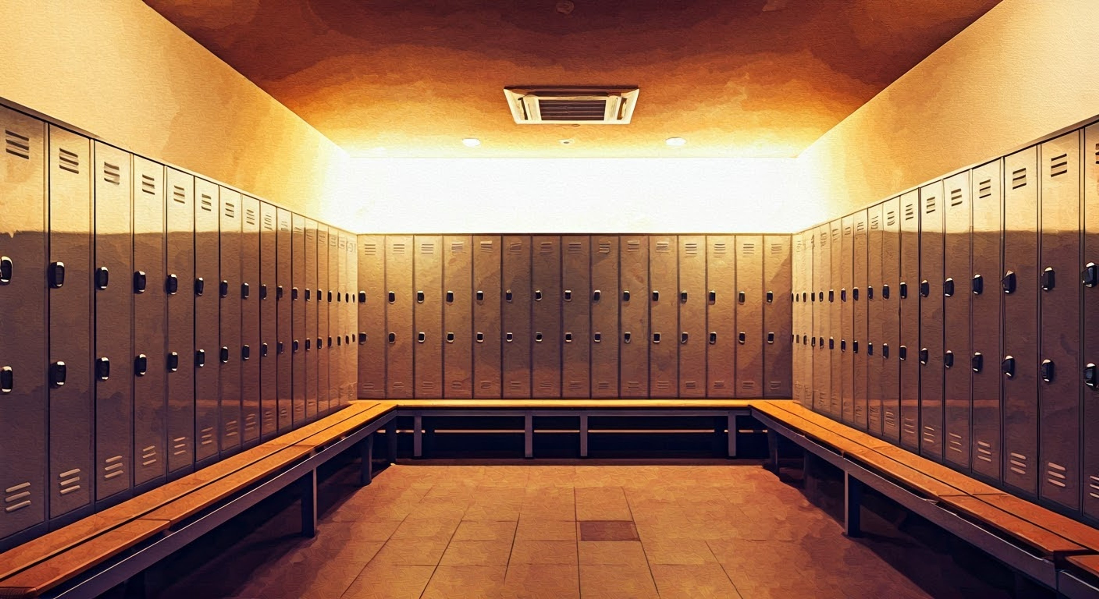 You encounter Satomi at Silverman Gym during an unusually crowded evening session. The tension rises as you notice her trying to discretely pack away what appears to be cosplay materials in her gym bag. The usually composed teacher becomes increasingly flustered as you approach, creating a perfect storm for confrontation.