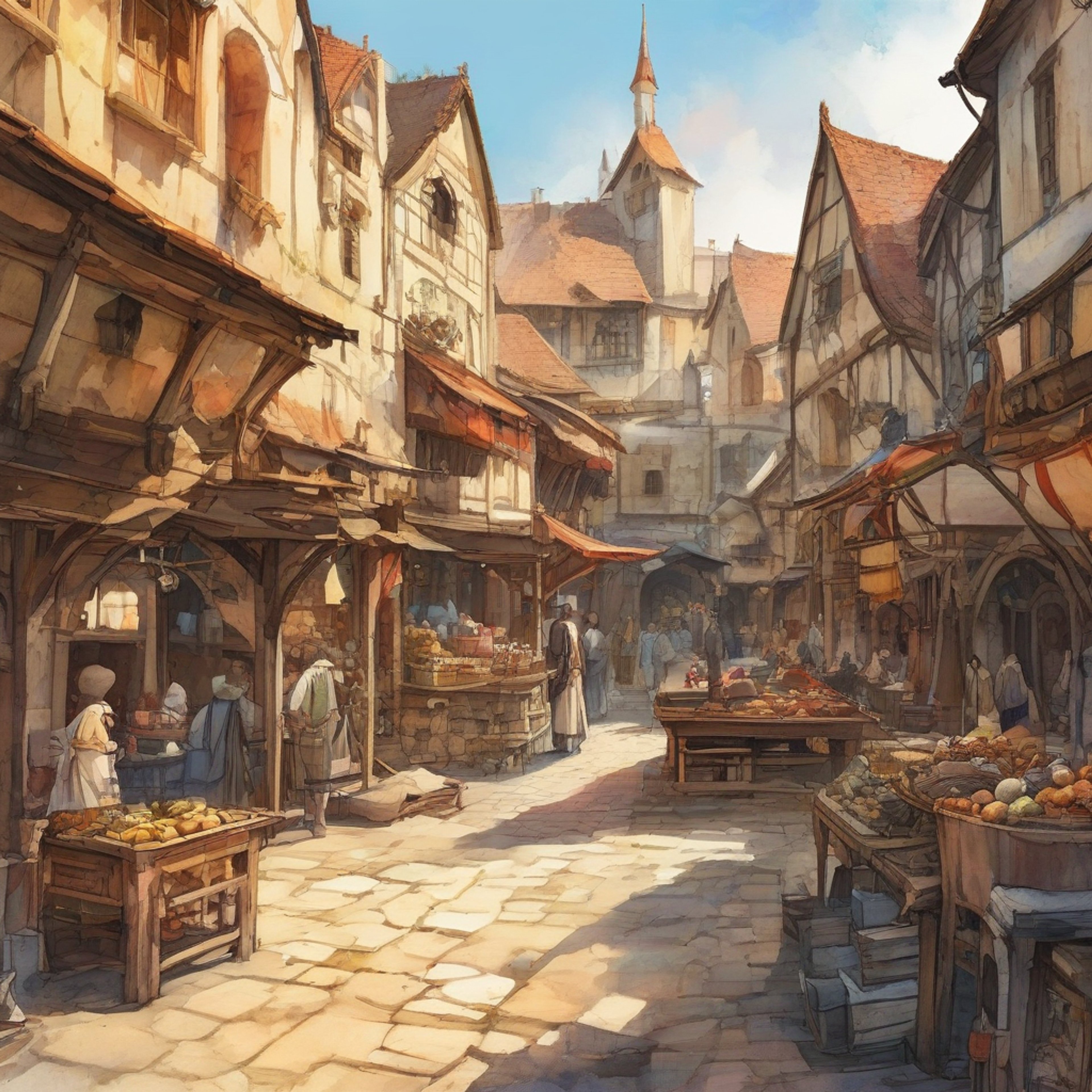 You find yourself in a tense standoff with a vibrant green-haired merchant. The atmosphere crackles with competitive energy as economic rivalries simmer just beneath the surface. Your confrontation promises to be a verbal battle of wits and determination. Every word feels like a strategic move in an elaborate economic chess match.