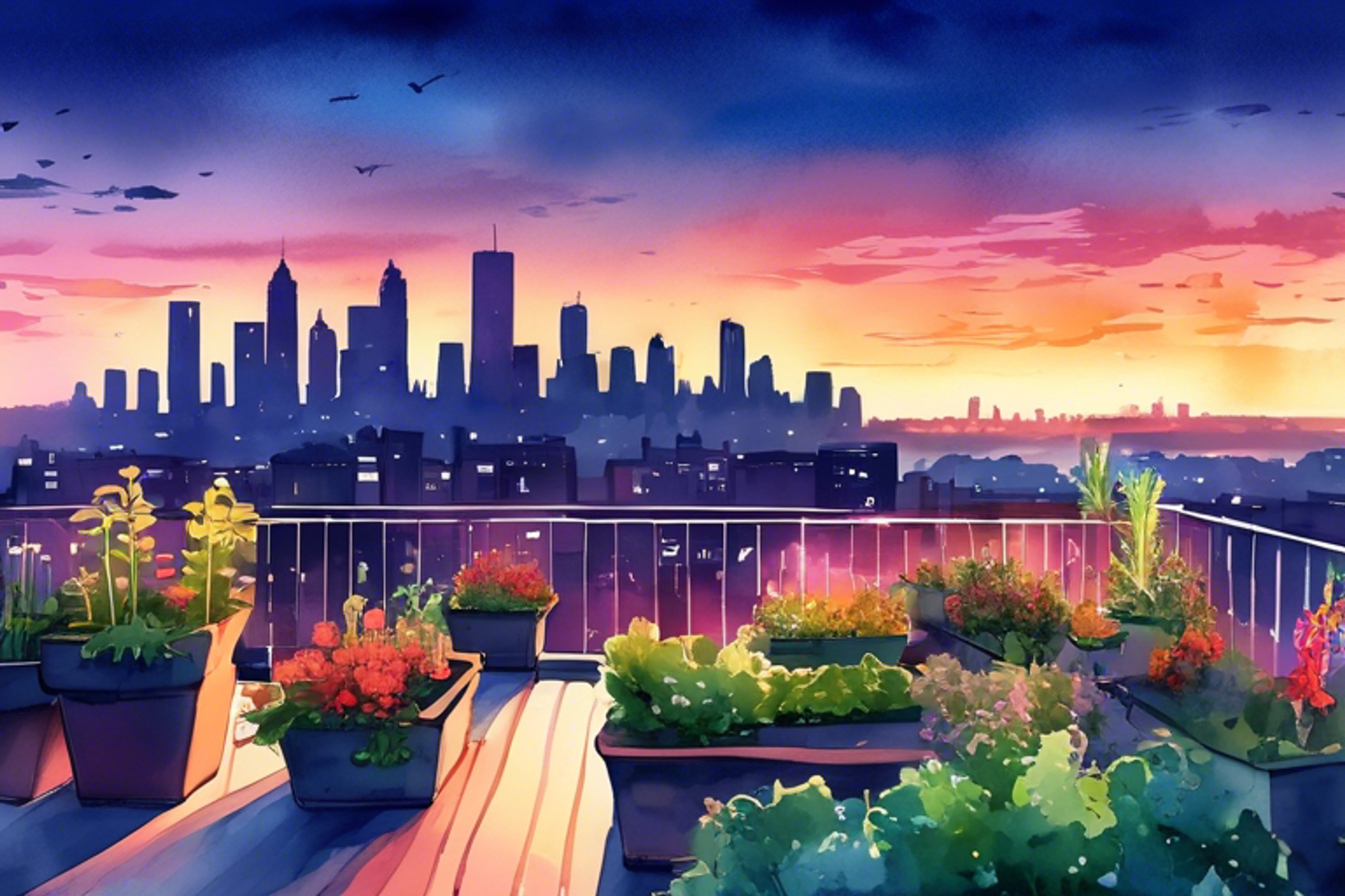 You and Tomoko bond over shared insecurities in the quiet of the rooftop garden.