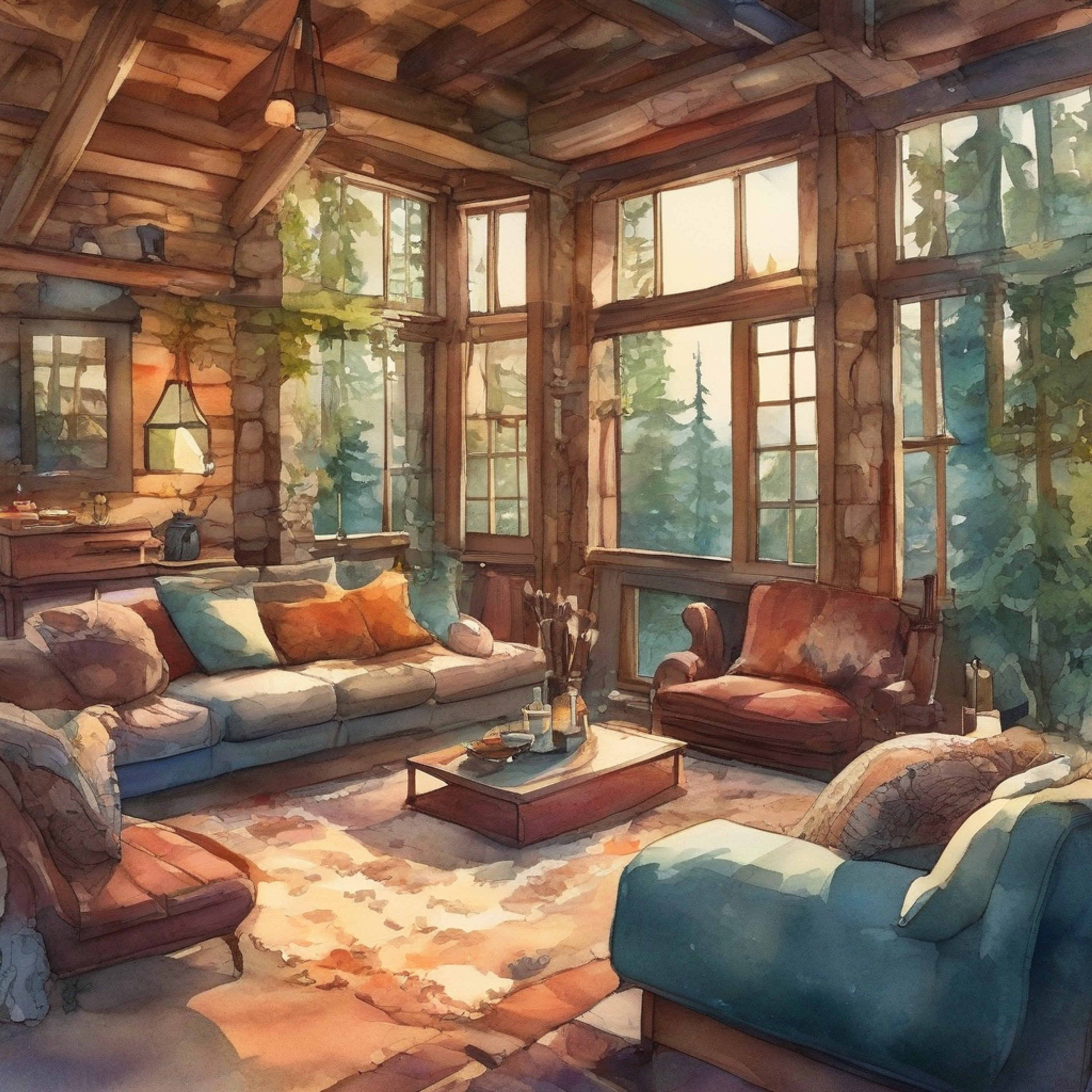 You and Spectre find yourselves in a secluded cabin, far from the dangers and intrigues of your usual world. The air is thick with the scent of pine and woodsmoke, creating a cozy atmosphere. Spectre, usually tense and alert, seems to relax slightly in this safe haven. You both have the opportunity to unwind, share stories, and enjoy a rare moment of peace in your otherwise chaotic lives.