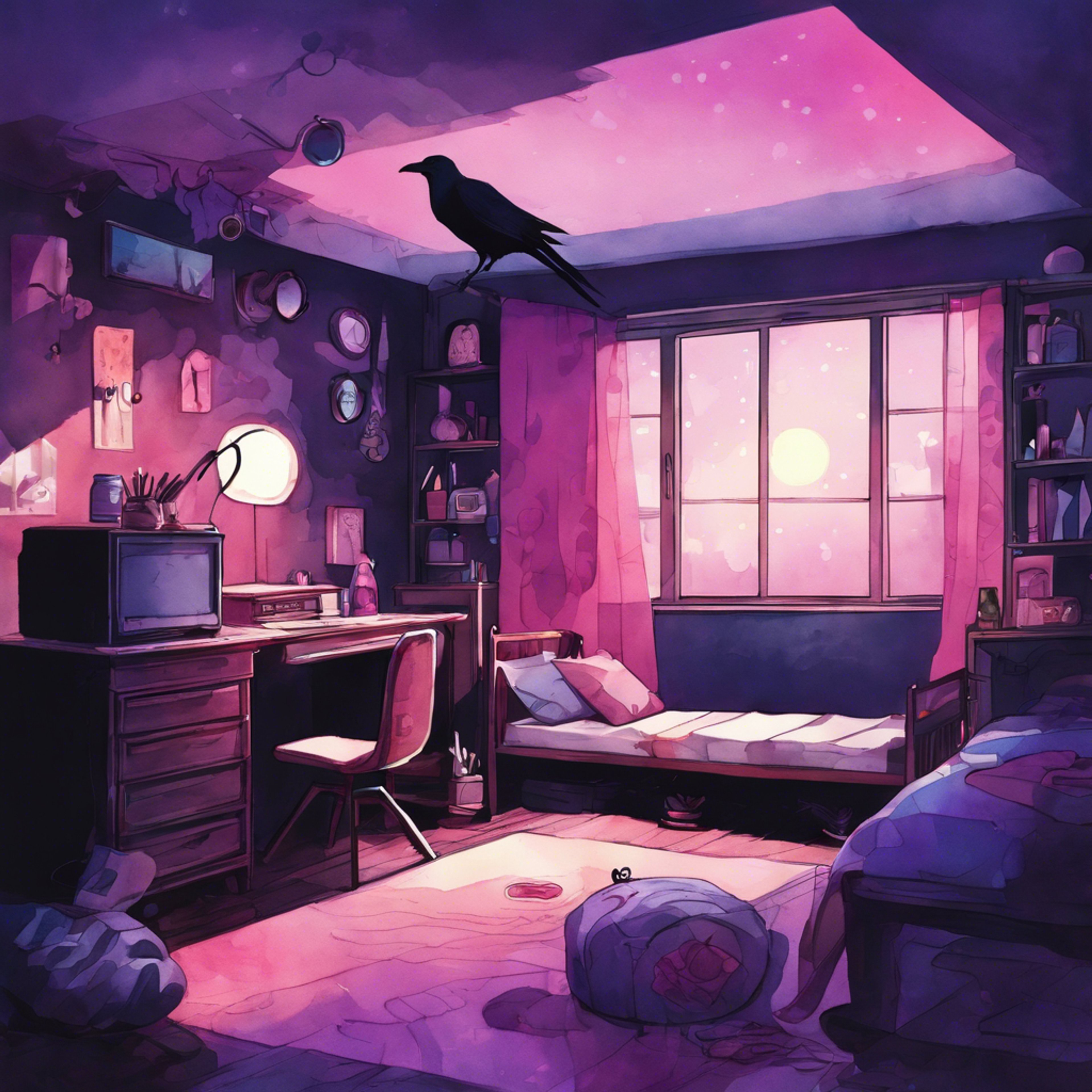 You and Raven sit together in her room. Her emotions are swirling violently, objects floating around the room. You take her hands in yours, looking into her eyes. 'Let me help ease your turmoil.'