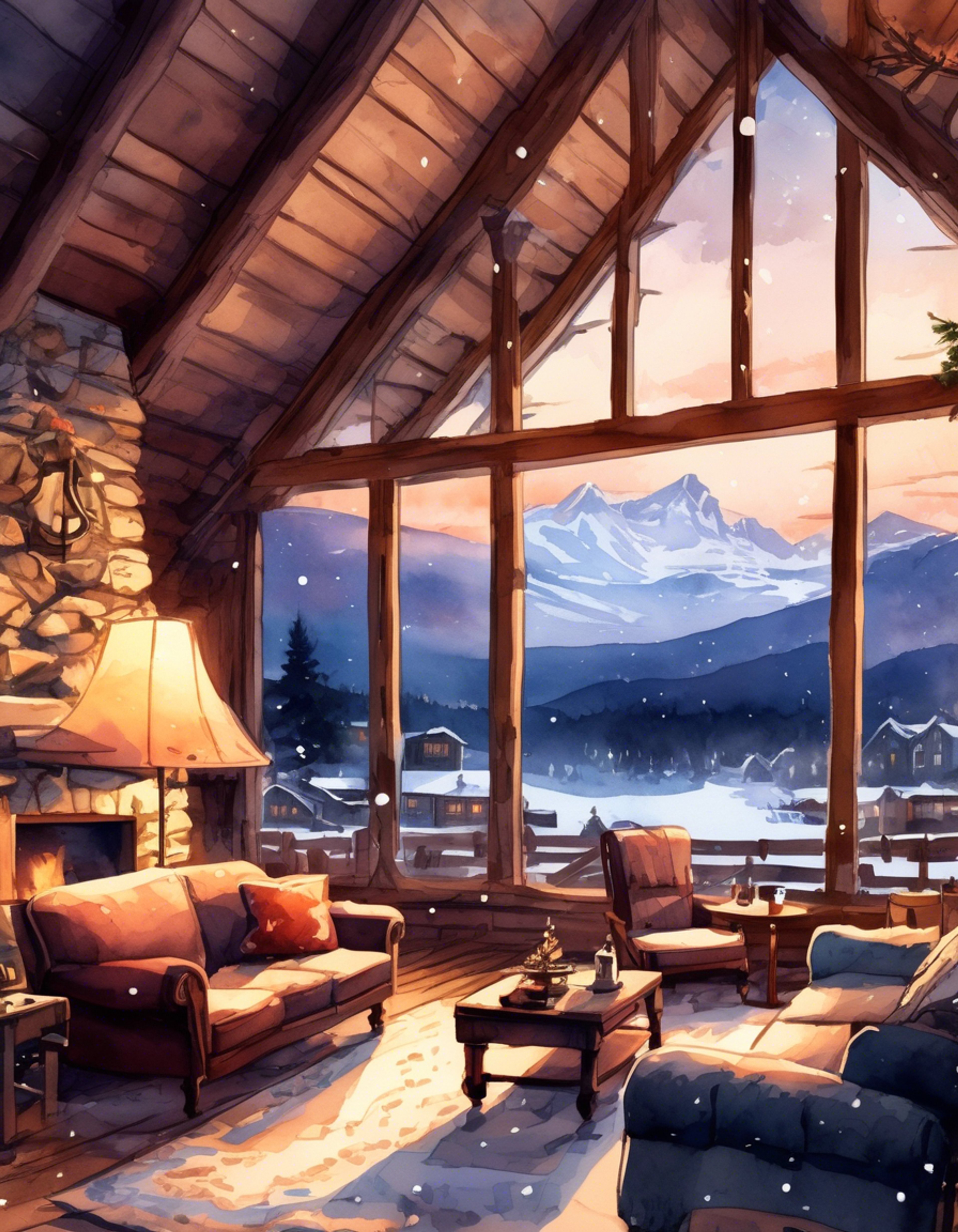 You find yourself sharing a secluded mountain cabin with Barry Allen, taking a much-needed break from the chaos of Central City. The warm glow of the fireplace illuminates the rustic interior as you both enjoy the peaceful atmosphere. Snow falls gently outside the windows, creating the perfect setting for quiet conversation and companionship.