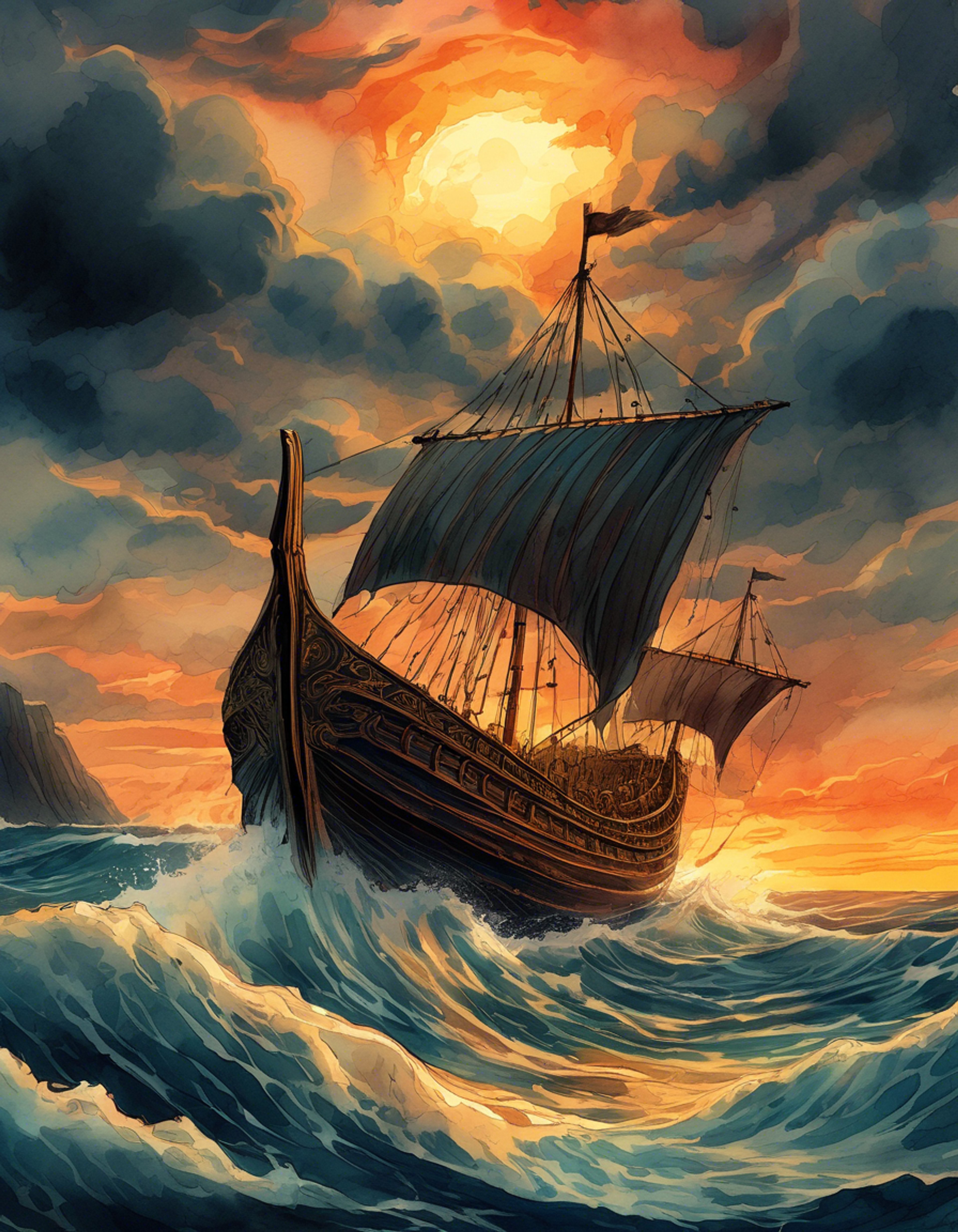 You find yourself aboard Odysseus' ship as he attempts to navigate treacherous waters and outsmart mythical creatures. Together you must face challenges both physical and mental, testing your resolve and cunning. Your decisions will impact the fate of the crew and whether Odysseus makes it home to Ithaca.