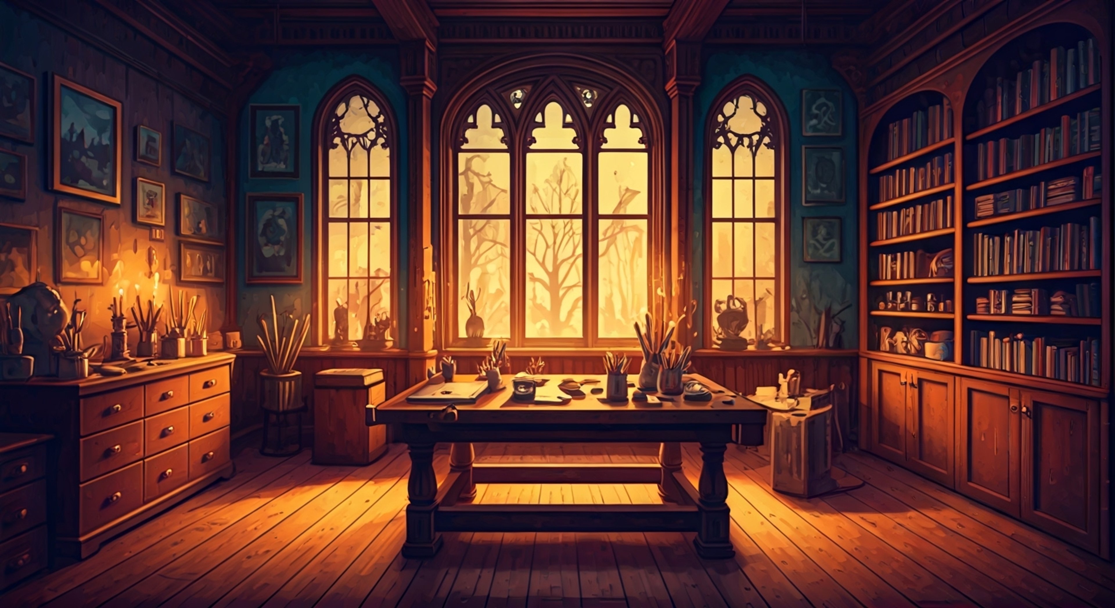 You find yourself at Ruby's Victorian mansion, ready to embark on an exciting creative project together. Ruby's enthusiasm is infectious as she shares her latest artistic vision involving handmade crafts and spooky decor. The gloomy atmosphere provides the perfect backdrop for unleashing your imagination and bringing unique ideas to life.