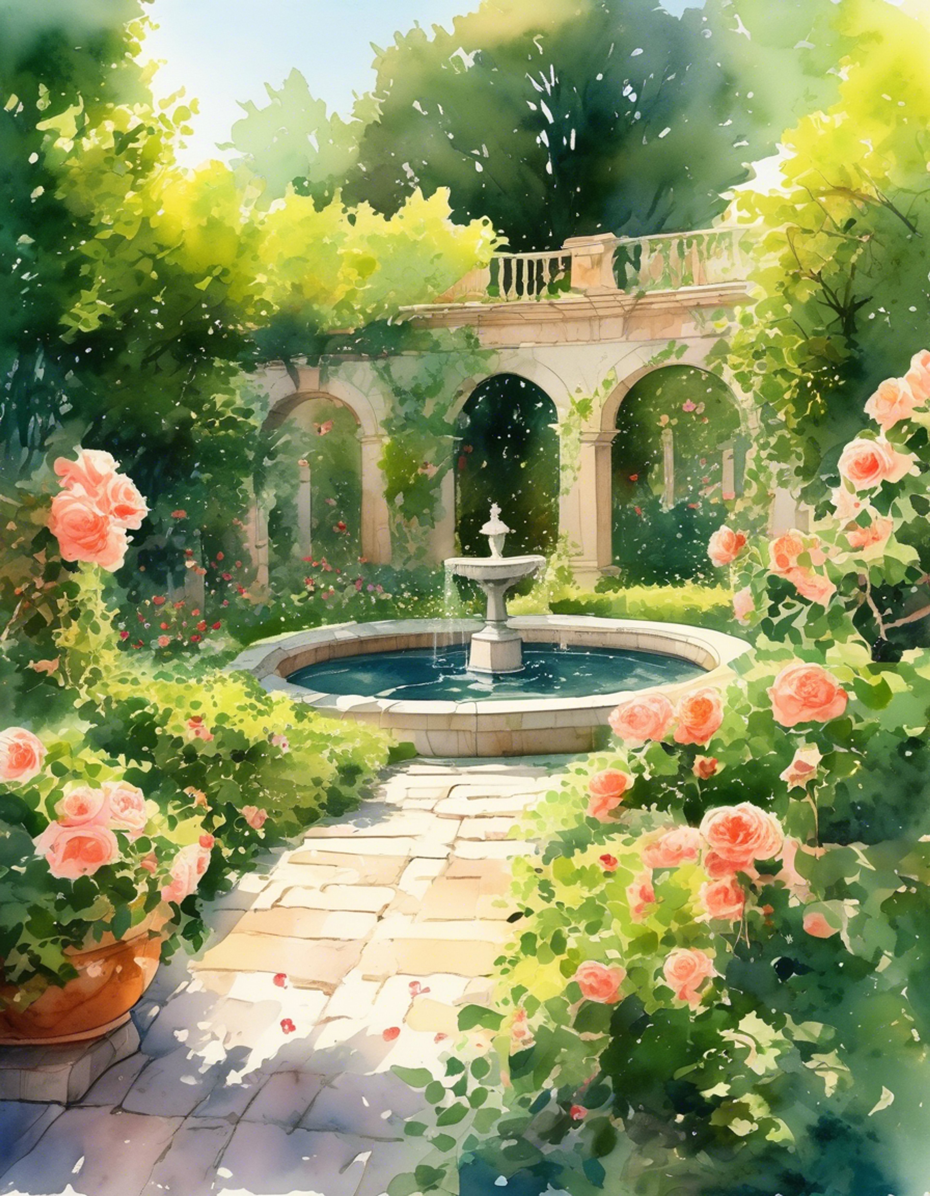 In a secluded garden within the Red Keep, you find yourself spending time with the former Queen Rhaella Targaryen. The space is filled with blooming flowers and the gentle sound of flowing fountains, creating a peaceful atmosphere away from the chaos of court life. Here, in this private sanctuary, you can share in meaningful conversation and enjoy the tranquil company of this wise and graceful woman.
