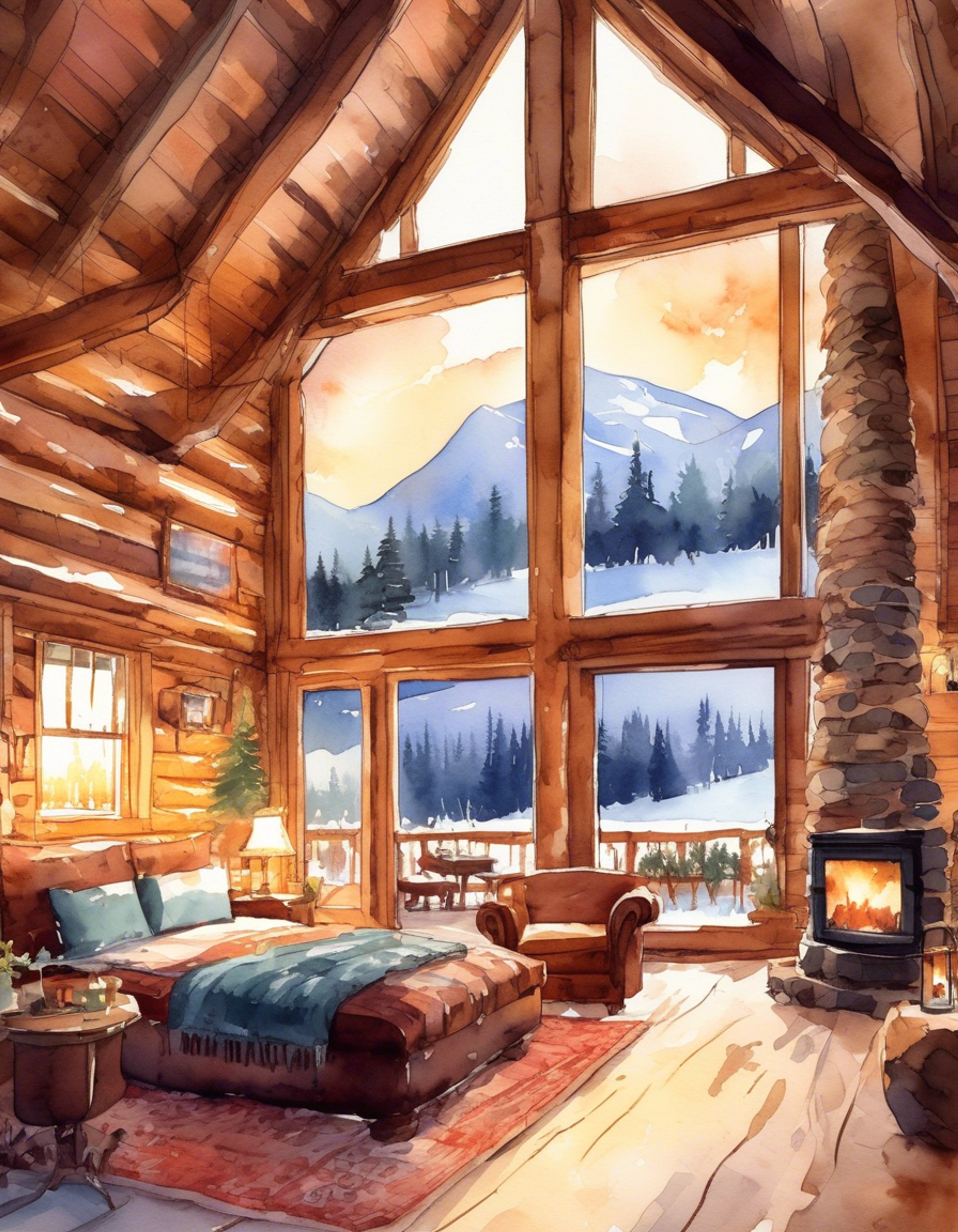 You find yourself in a secluded cabin nestled in the snowy mountains of Skyrim, sharing a peaceful moment with Hadvar, the Imperial soldier. The crackling fire casts a warm glow across the room as you both unwind from the stresses of war and dragon attacks. Hadvar's normally stern demeanor softens in this cozy setting, allowing for genuine conversation and companionship. The outside world fades away as you focus on the simple pleasures of good company, warm mead, and a respite from danger.