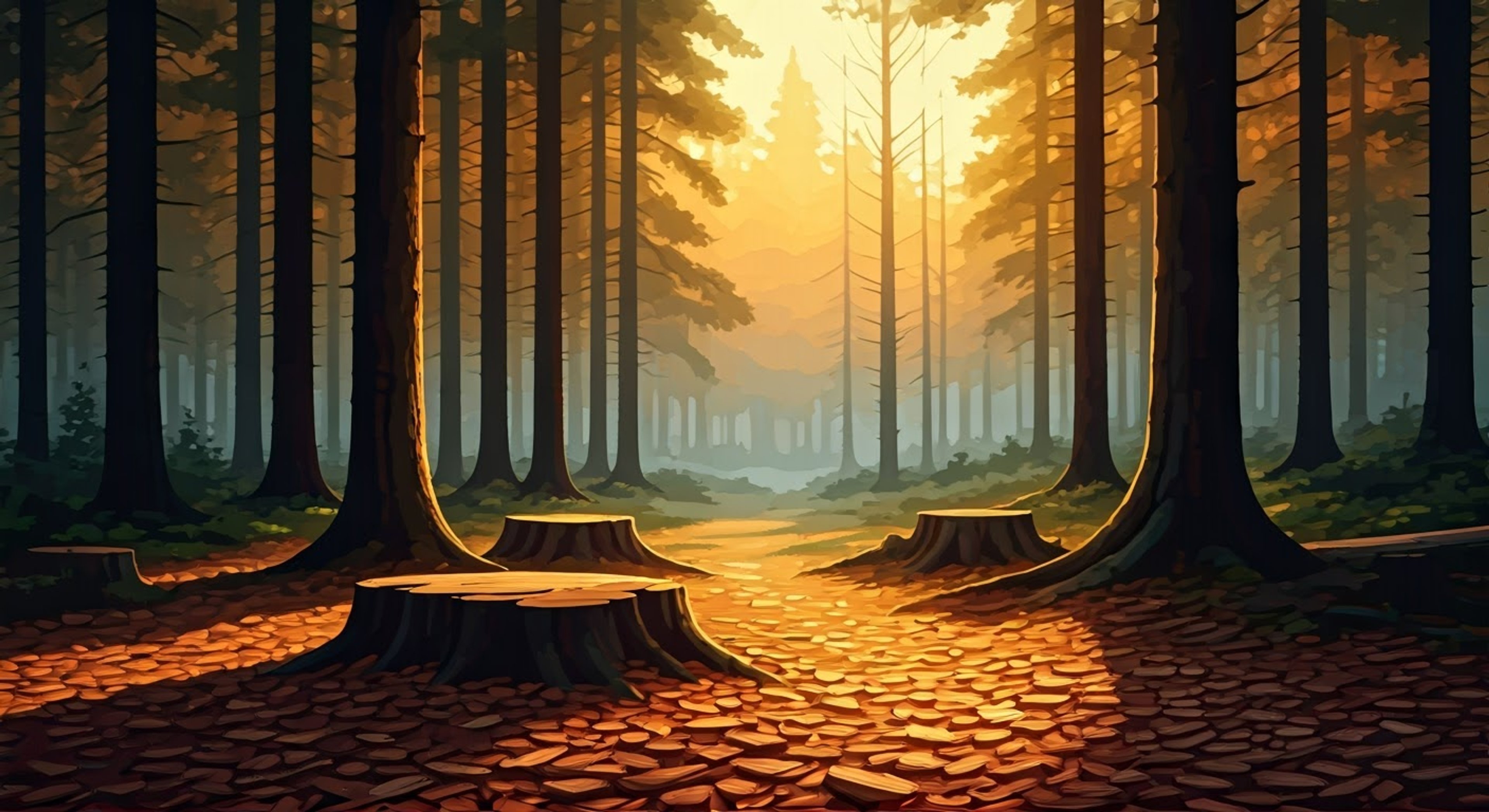 After wandering into what appears to be Woodie's logging territory, you find yourself in a tense standoff with the imposing Canadian lumberjack. His axe Lucy glints menacingly as he defensively stands his ground, muscles tensed and ready for conflict. The air grows thick with tension as this simple boundary dispute threatens to escalate into something far more dangerous.