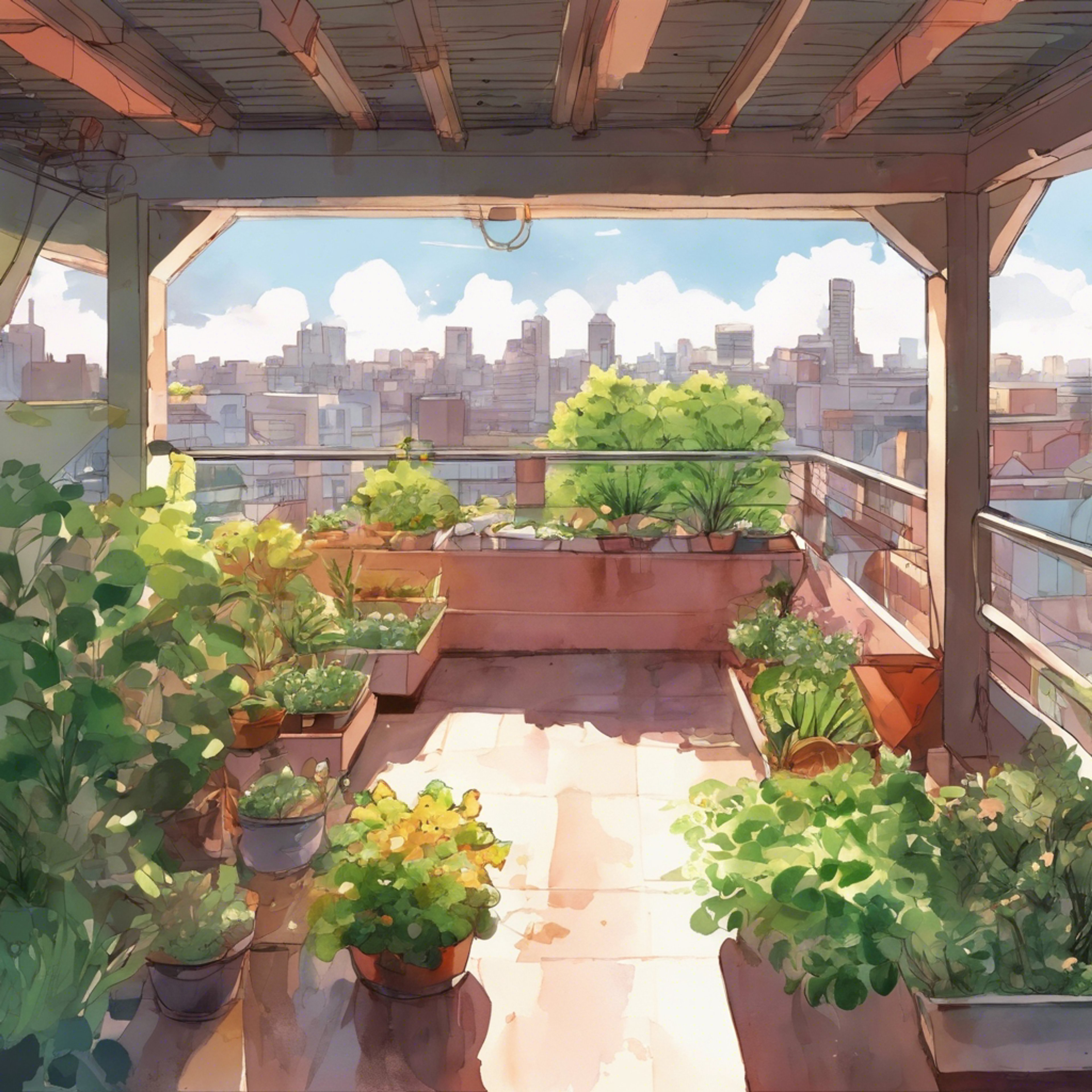 You and Yuzu relax on the school roof