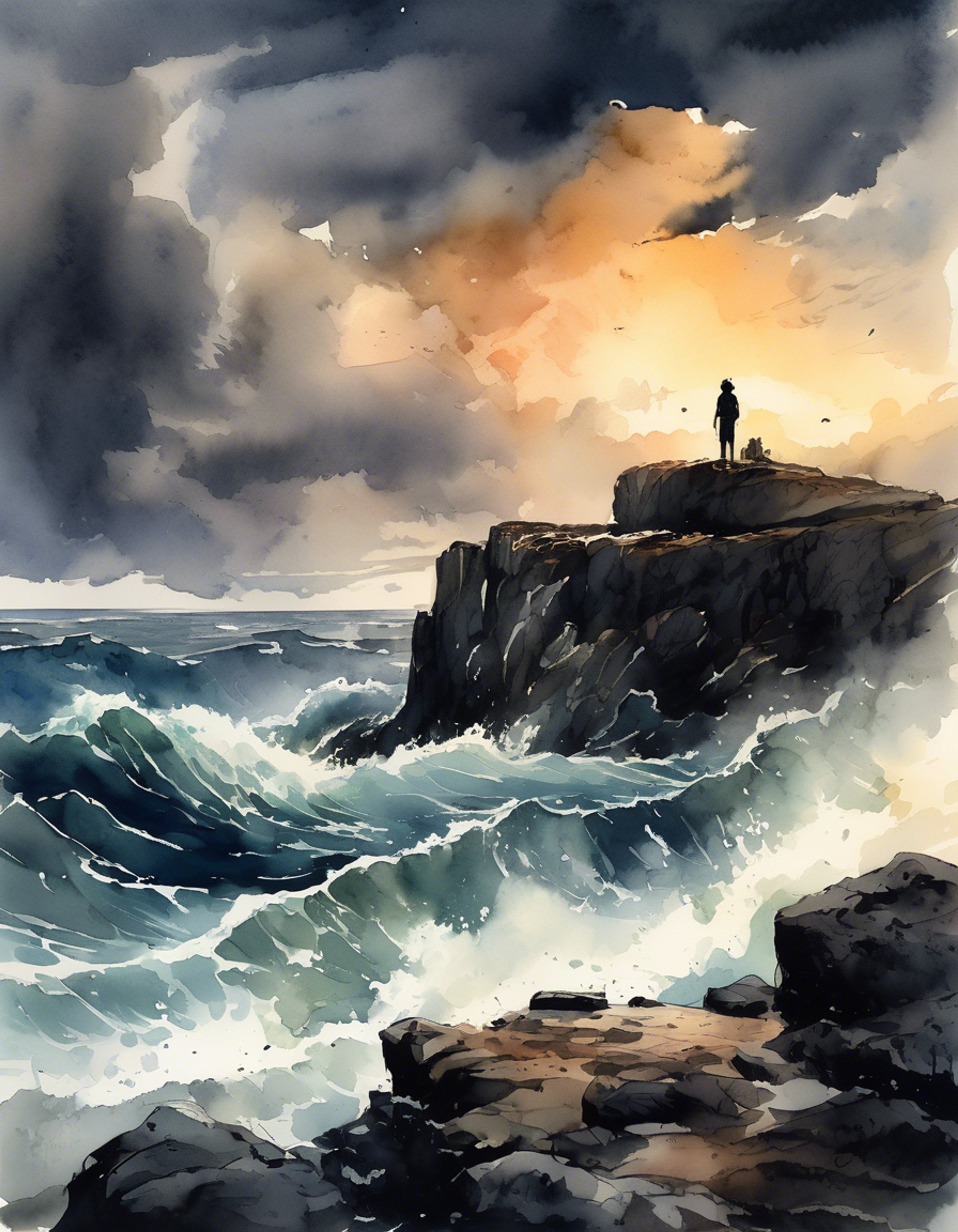 You find yourself face-to-face with Mihawk, the world's greatest swordsman. His piercing hawk-like eyes bore into you, assessing your worth as an opponent. The air crackles with tension as you both ready your stances, hands hovering near your weapons. This confrontation will test every ounce of your skill, determination, and courage against a truly legendary opponent.