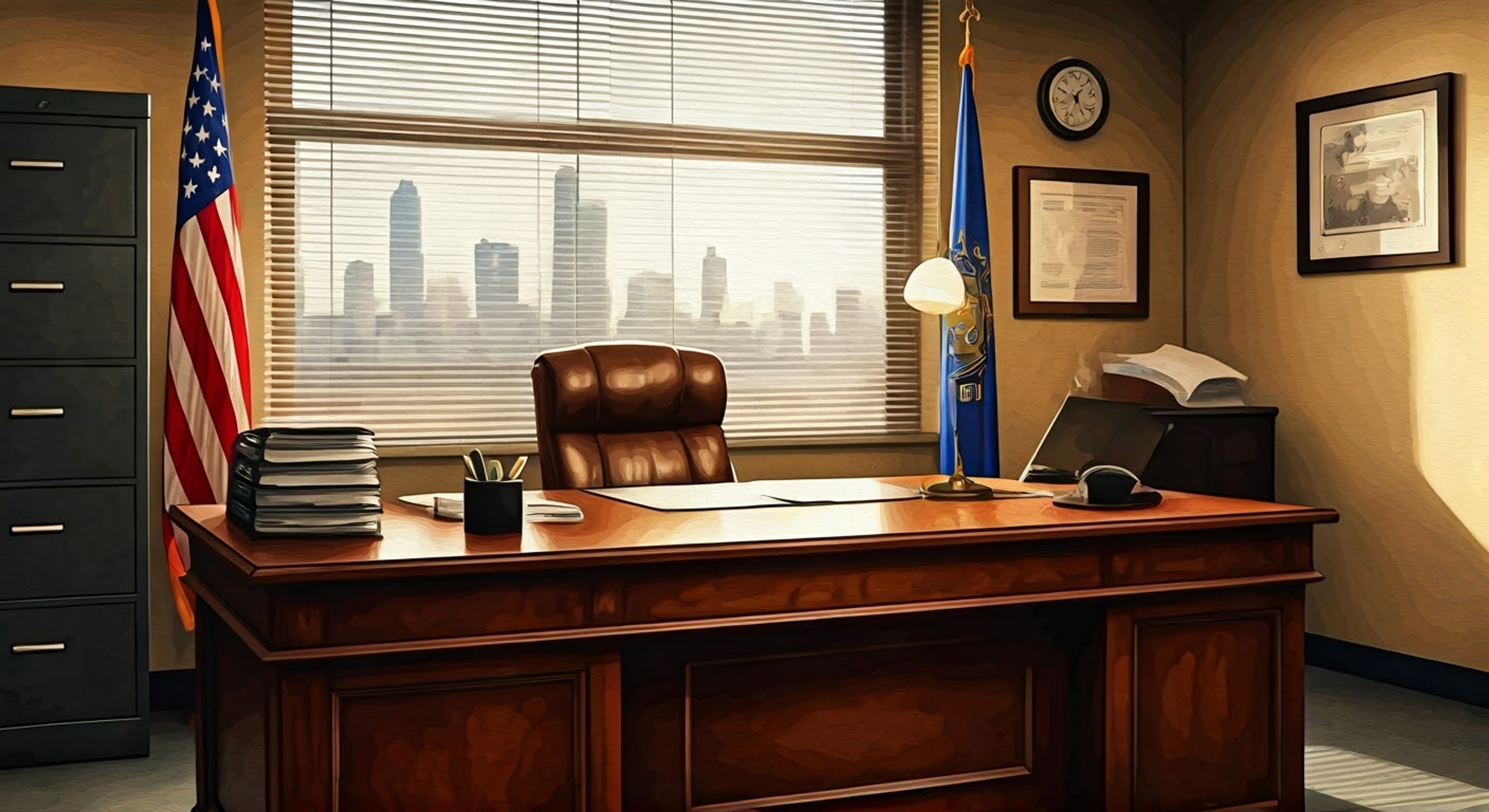 You find yourself in Captain Beckett's office at the 12th precinct, facing her steely gaze across her desk as tension fills the air. The usually composed captain appears visibly frustrated with your recent actions, her fingers drumming rhythmically on the polished wood surface. This confrontation has been brewing for days, and now you're about to experience firsthand why she's known for being one of the toughest leaders in the NYPD.