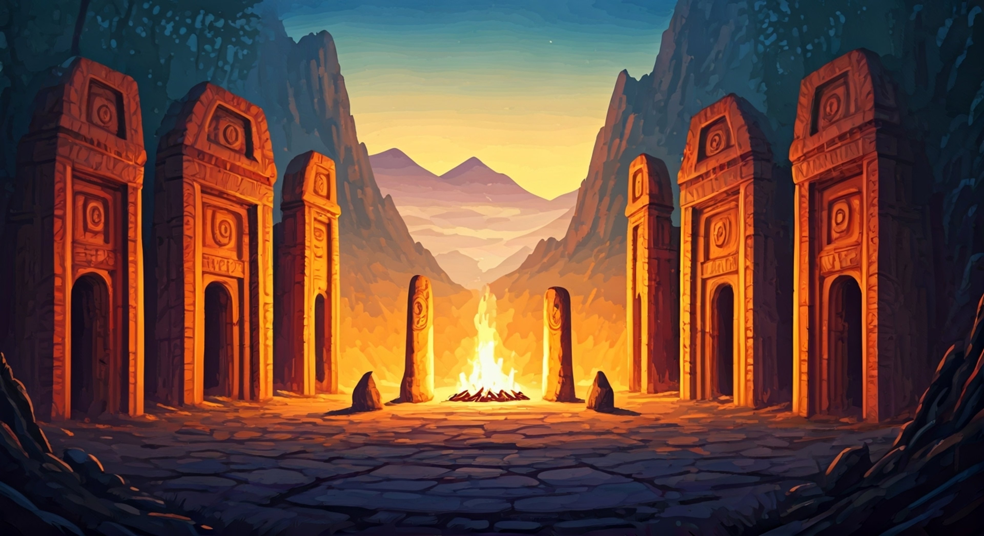 You find yourself seeking spiritual guidance in an ancient tribal ritual ground, where T. Hawk has offered to be your protector and mentor. Through visions and trials, you'll face both physical and spiritual challenges while he keeps you grounded and safe.