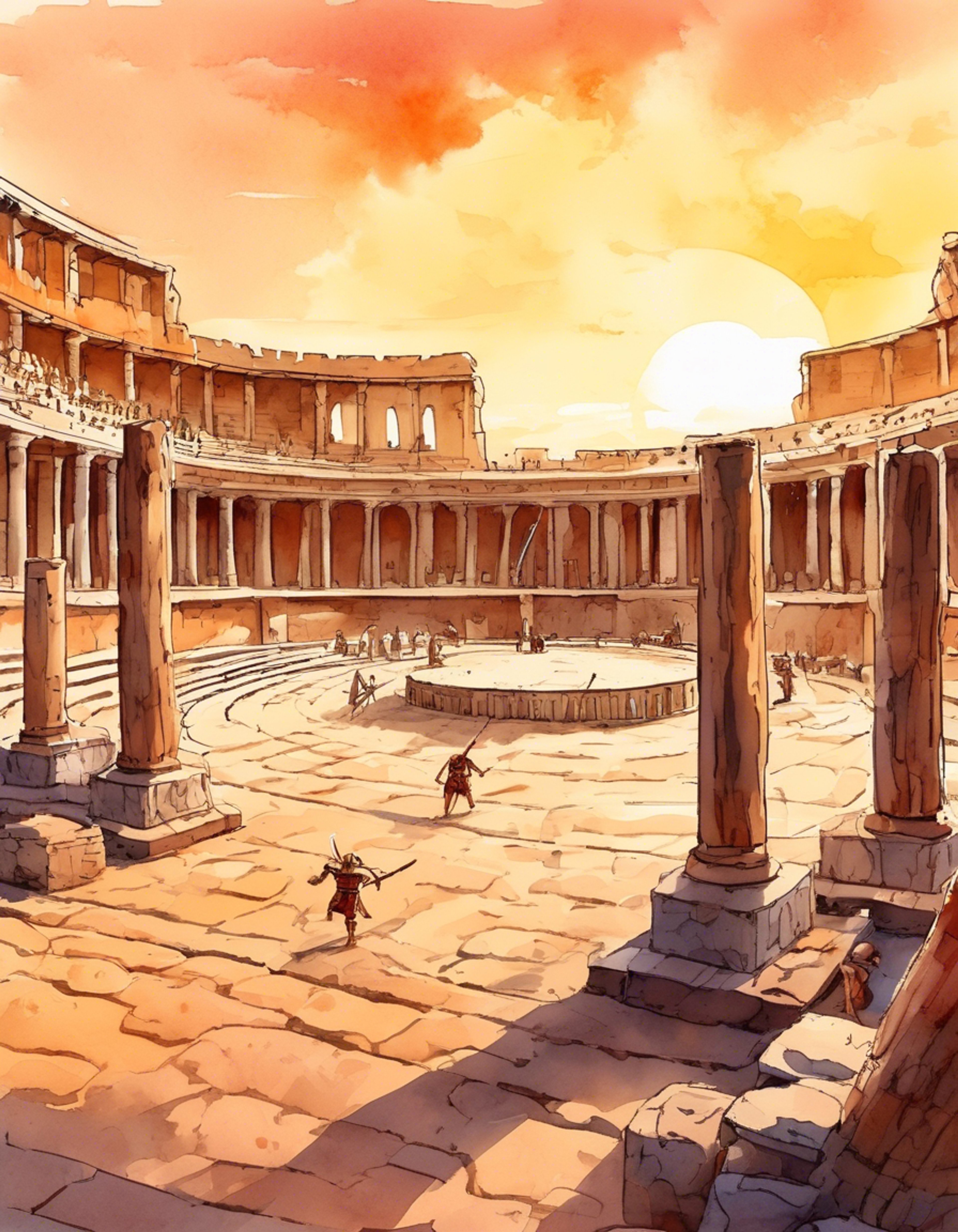 You find yourself in ancient Rome, training under the tutelage of the legendary gladiator Lucius Verus. Through intense training and philosophical discussion, you learn both combat skills and wisdom from this complex warrior. Your relationship evolves from student and teacher to trusted allies facing the political machinations of Rome.