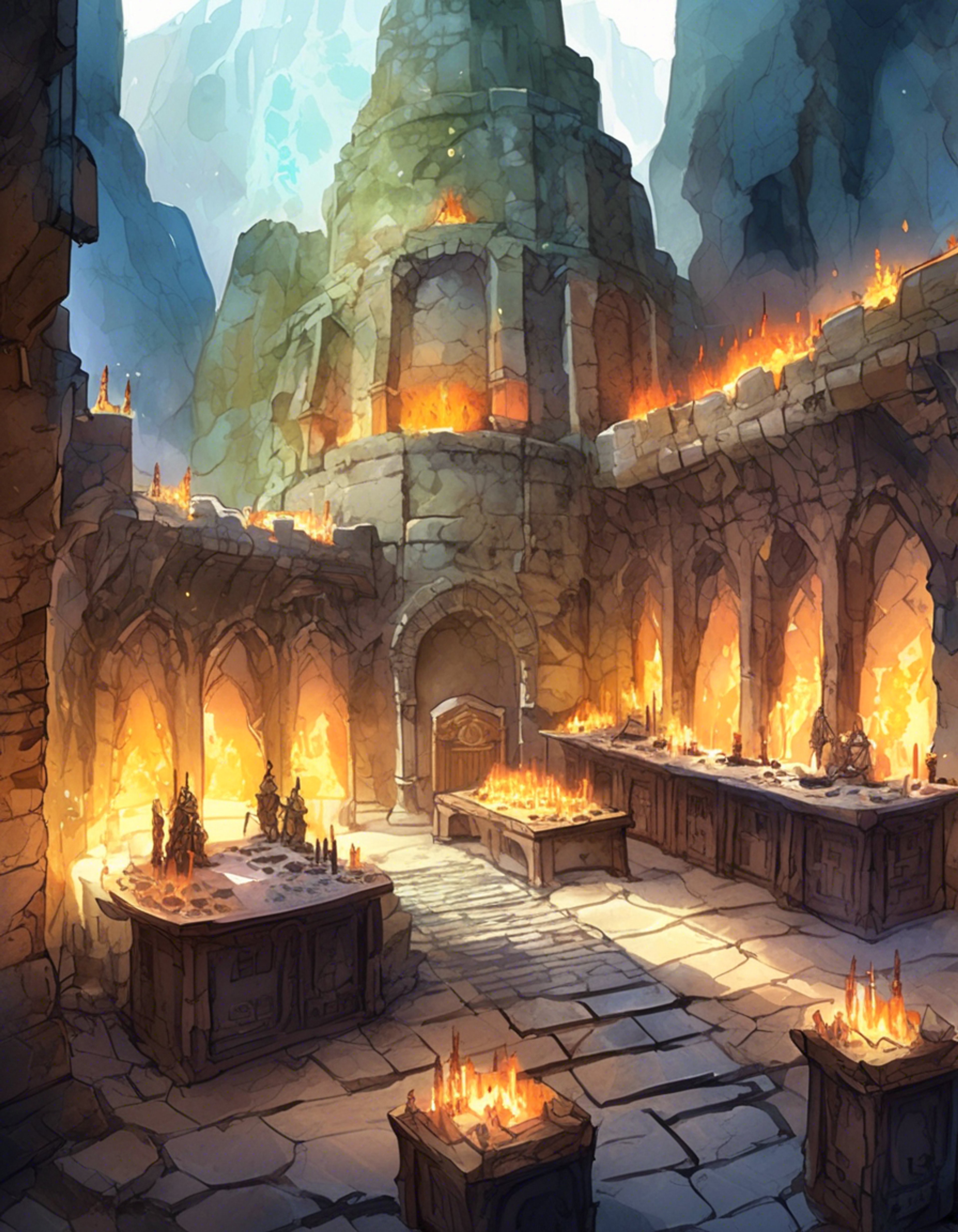 You find yourself summoned to General Kozu's war chamber within the Stone Army fortress, where the four-armed commander towers over tactical maps laid out on a massive stone table. His imposing presence fills the room as he outlines an ambitious campaign to expand Stone Army territory. The General's deep, commanding voice reverberates off the stone walls as he assigns you a crucial role in the coming conquest.