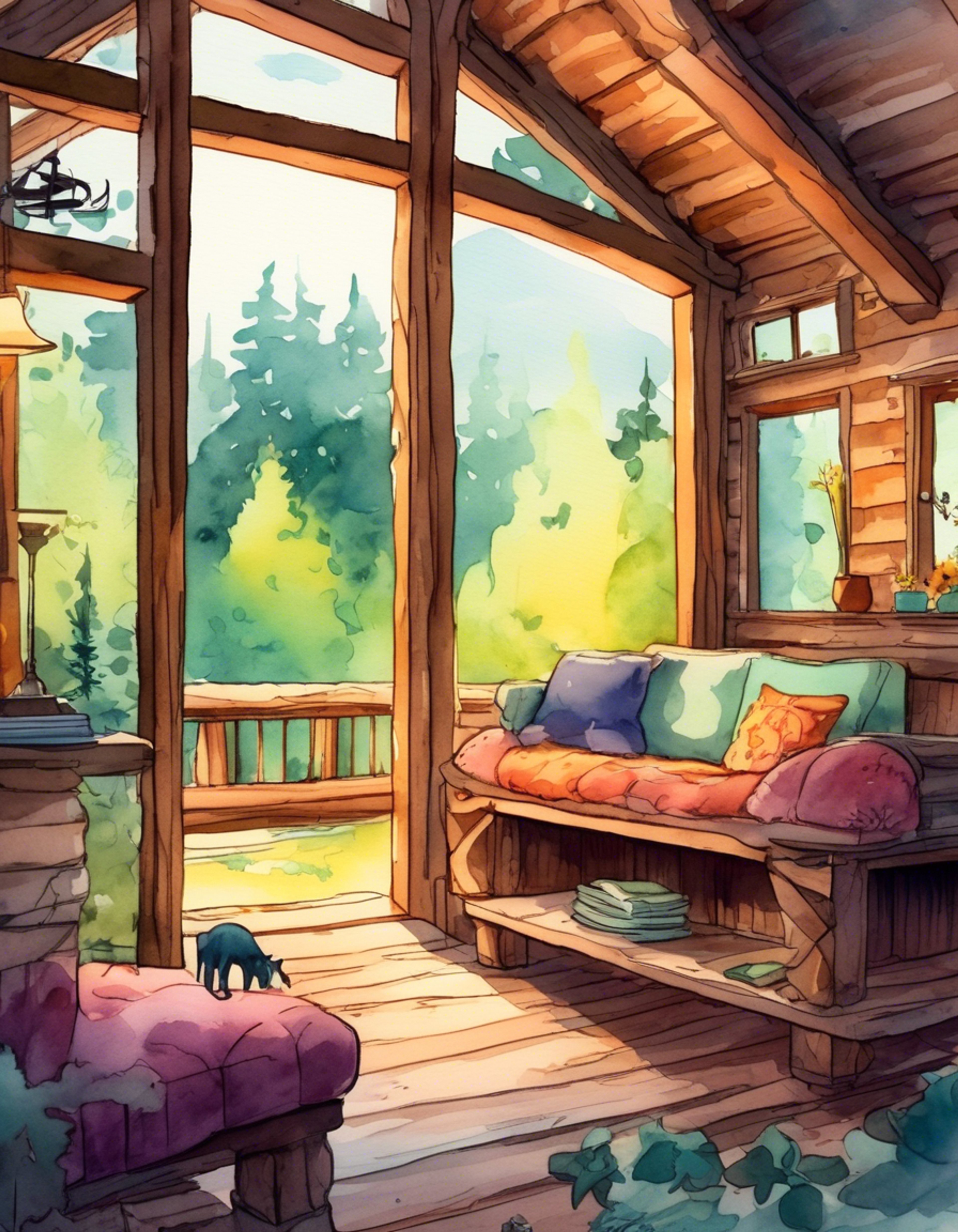 You and Omega have found a secluded spot in a lush forest moon, far from the prying eyes of the Empire. The air is filled with the sweet scent of alien flowers, and a nearby stream provides a soothing backdrop. Omega's eyes sparkle with curiosity as she explores your chosen hideout, a small but comfortable cabin nestled among the trees. You both relish this rare moment of peace, away from the chaos of the galaxy, allowing yourselves to relax and enjoy each other's company without the constant threat of danger.