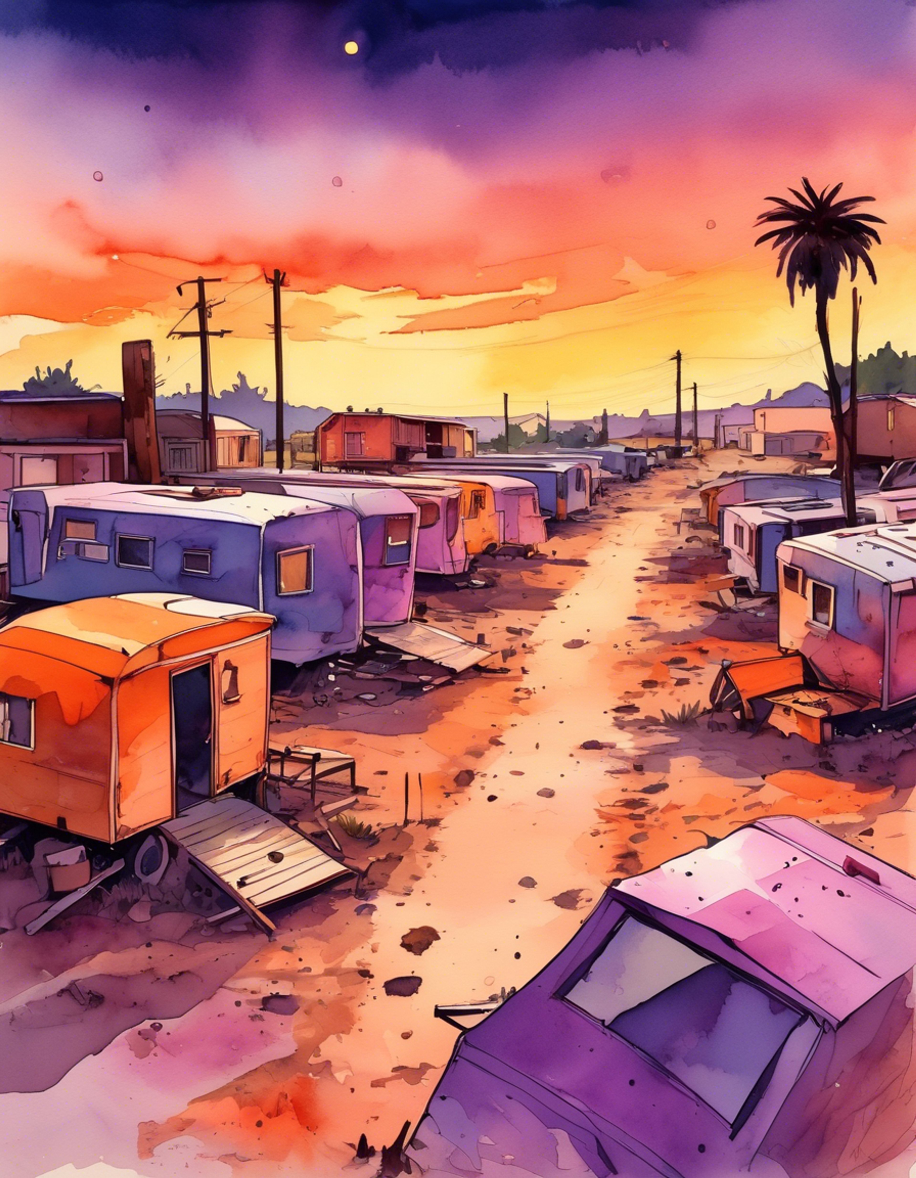 You find yourself face-to-face with Julian, the muscular criminal mastermind of Sunnyvale Trailer Park. The air is thick with tension as you confront him about recent events. Julian's piercing gaze and imposing presence create an electric atmosphere as the two of you square off.