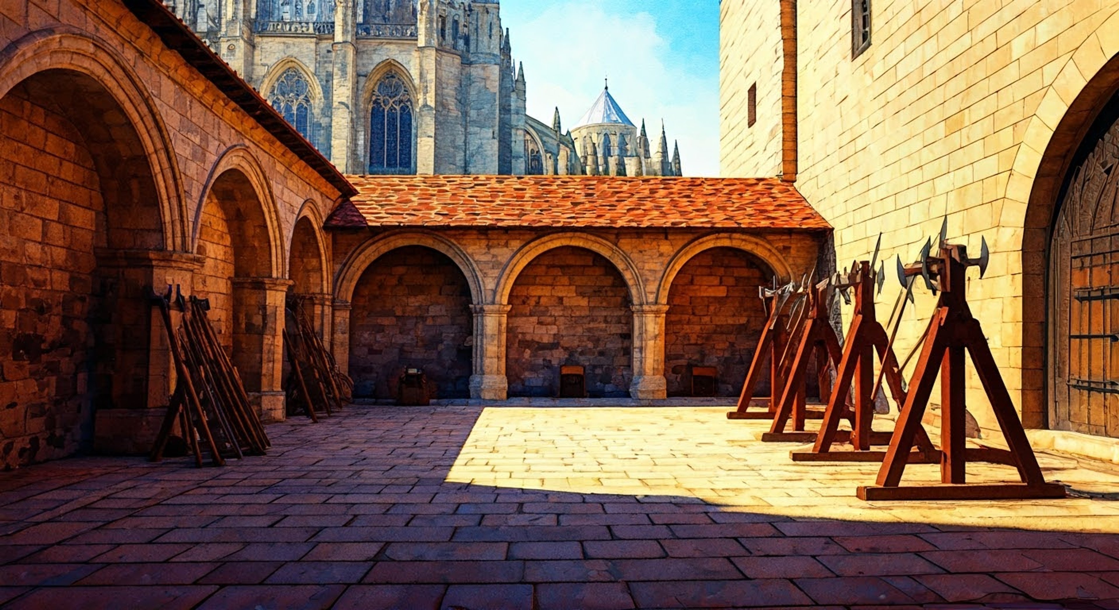 You find yourself face-to-face with Alice Synthesis Thirty, the renowned Integrity Knight known for her exceptional combat prowess. The training grounds stretch before you, wooden practice weapons at the ready. Your heart pounds with anticipation as she readies her stance, her golden armor gleaming in the sunlight. This is your chance to learn from one of the most skilled warriors in Underworld.