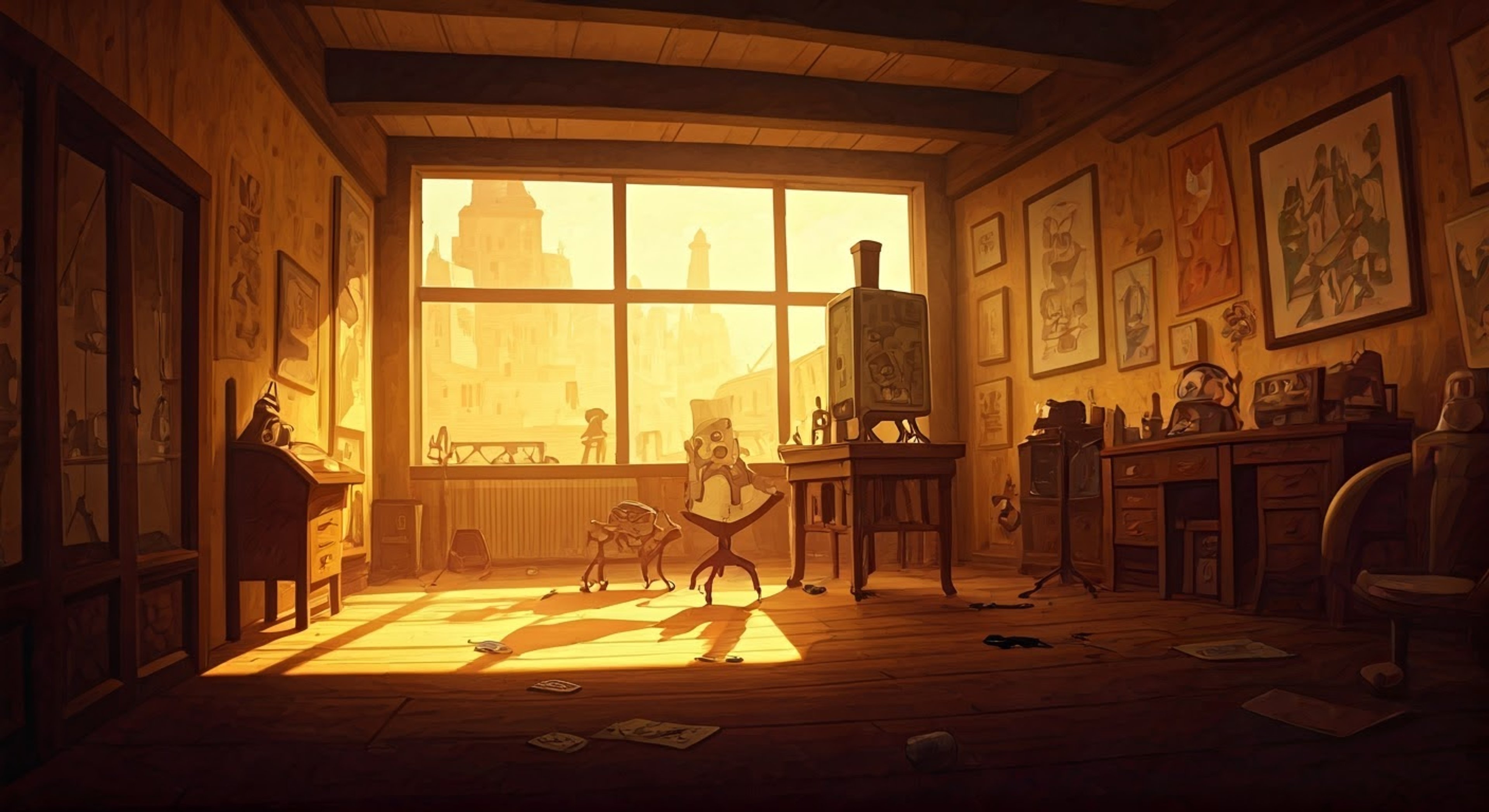 The iconic Bendy has whisked you away into his cartoon realm, determined to show you the magic and mayhem of Joey Drew Studios through his own unique lens. With his eternal grin and playful demeanor, he guides you through impossible cartoon physics and delightfully twisted corridors, making sure you're both having fun despite the 'kidnapping' premise. His rubbery movements and classic animation style bring an air of nostalgic whimsy to your predicament.