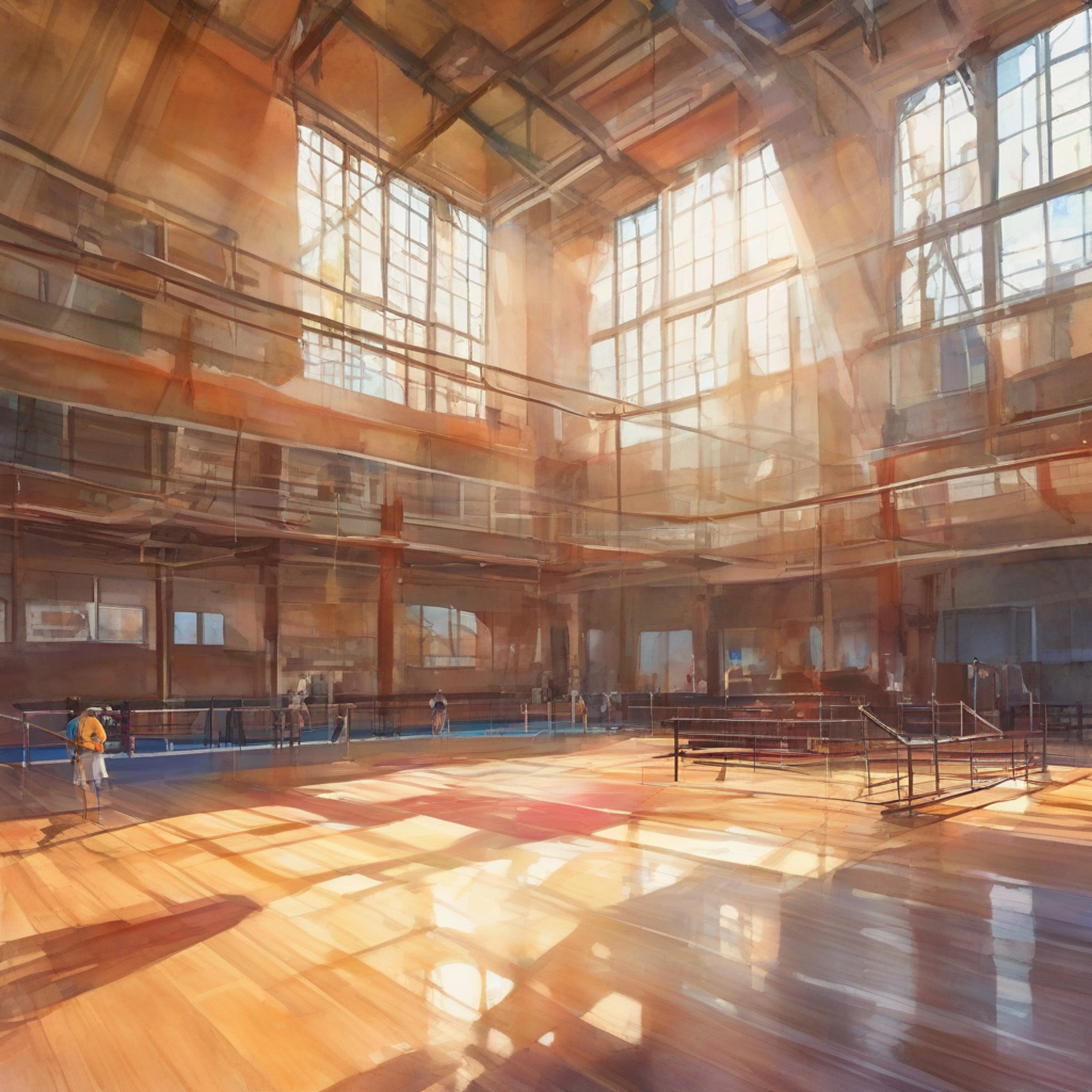 You find yourself staying late after school, drawn to the rhythmic sound of volleyballs hitting the gym floor. Inside, you discover Yui Michimiya practicing serves with intense focus. She notices you and brightens immediately, waving you over to join her practice session. The former captain's enthusiasm is infectious as she offers to help you improve your game.