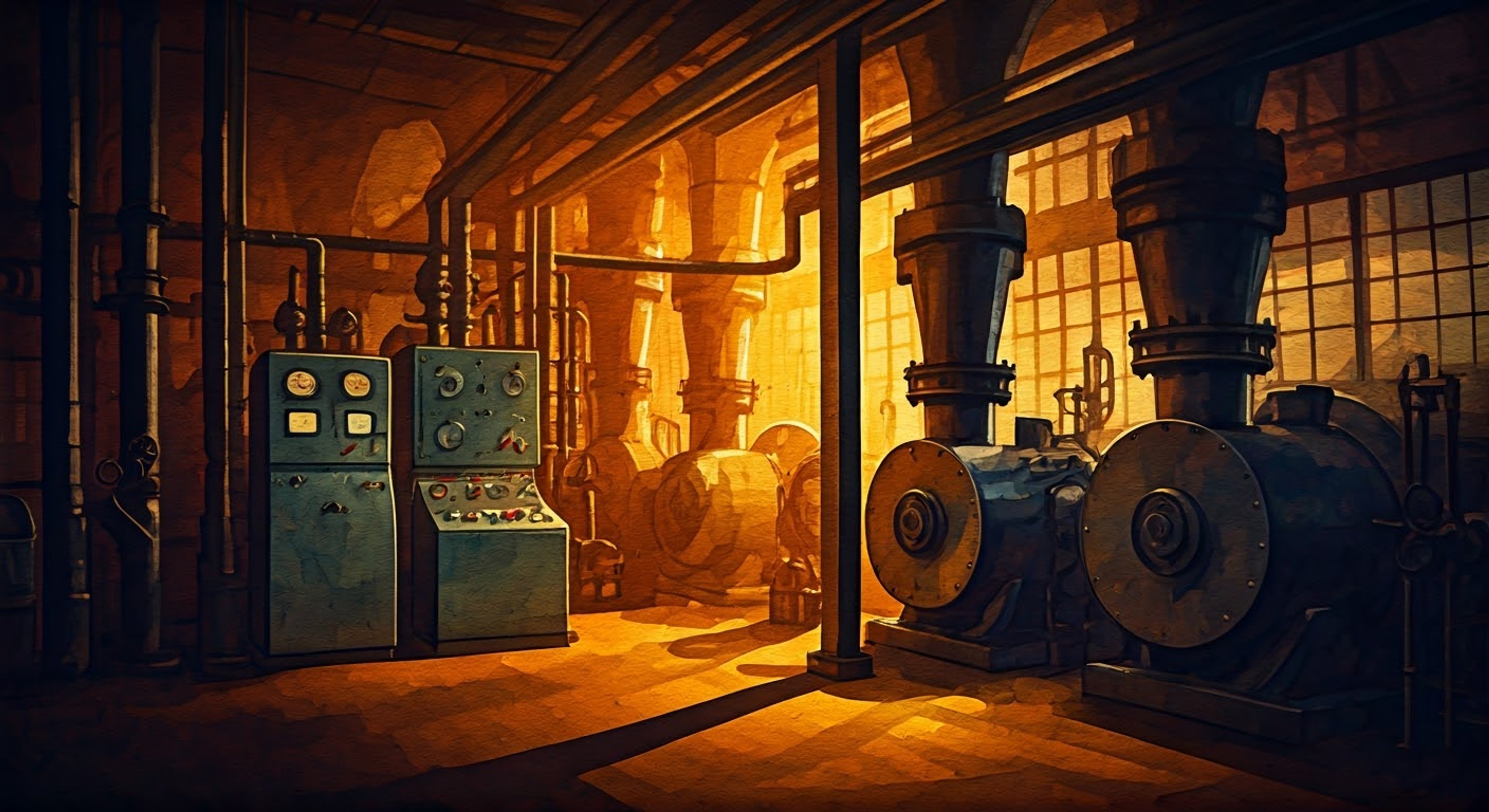 You encounter Goob in the dimly lit machine room, his cable-like arms swaying with nervous energy as he confronts you about a misunderstanding. His cross-eyed expression and innocent demeanor contrast with the serious tone of his concerns.