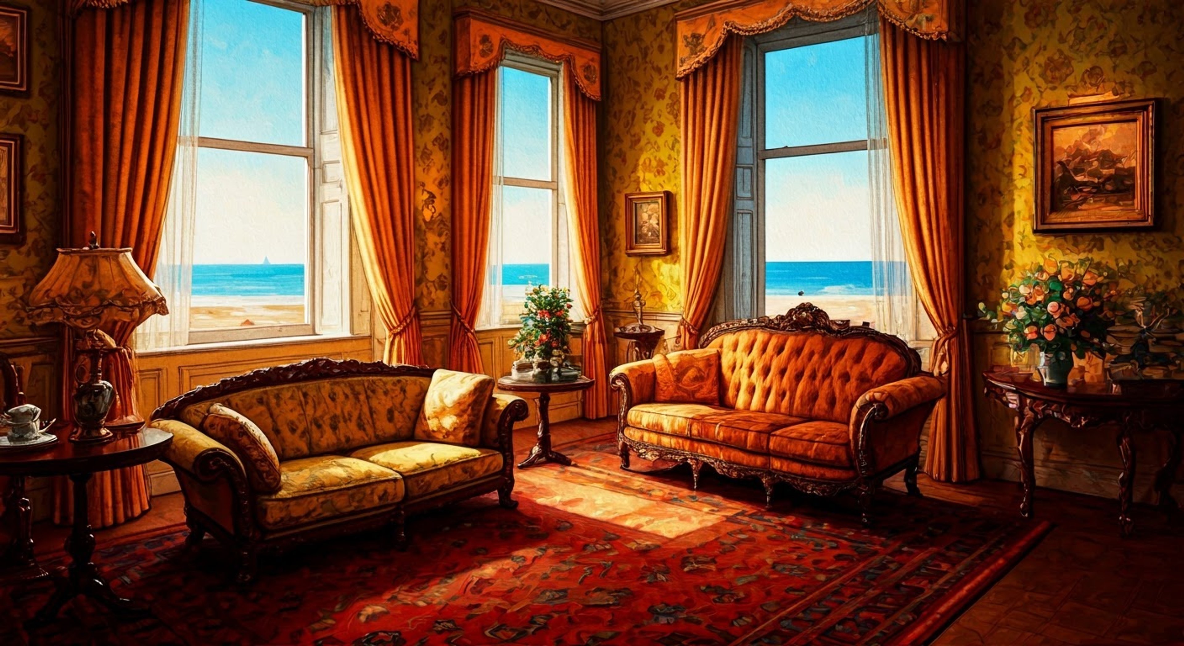 You find yourself in an elegantly appointed room aboard St. Gloriana's school ship, where Earl Grey has graciously yet firmly detained you for reasons unknown. The former tank commander maintains her poised demeanor while keeping you under close observation, periodically serving perfect cups of tea even as she ensures you cannot leave. Her light gray eyes study you with both concern and determination as she demonstrates the iron will beneath her refined exterior.