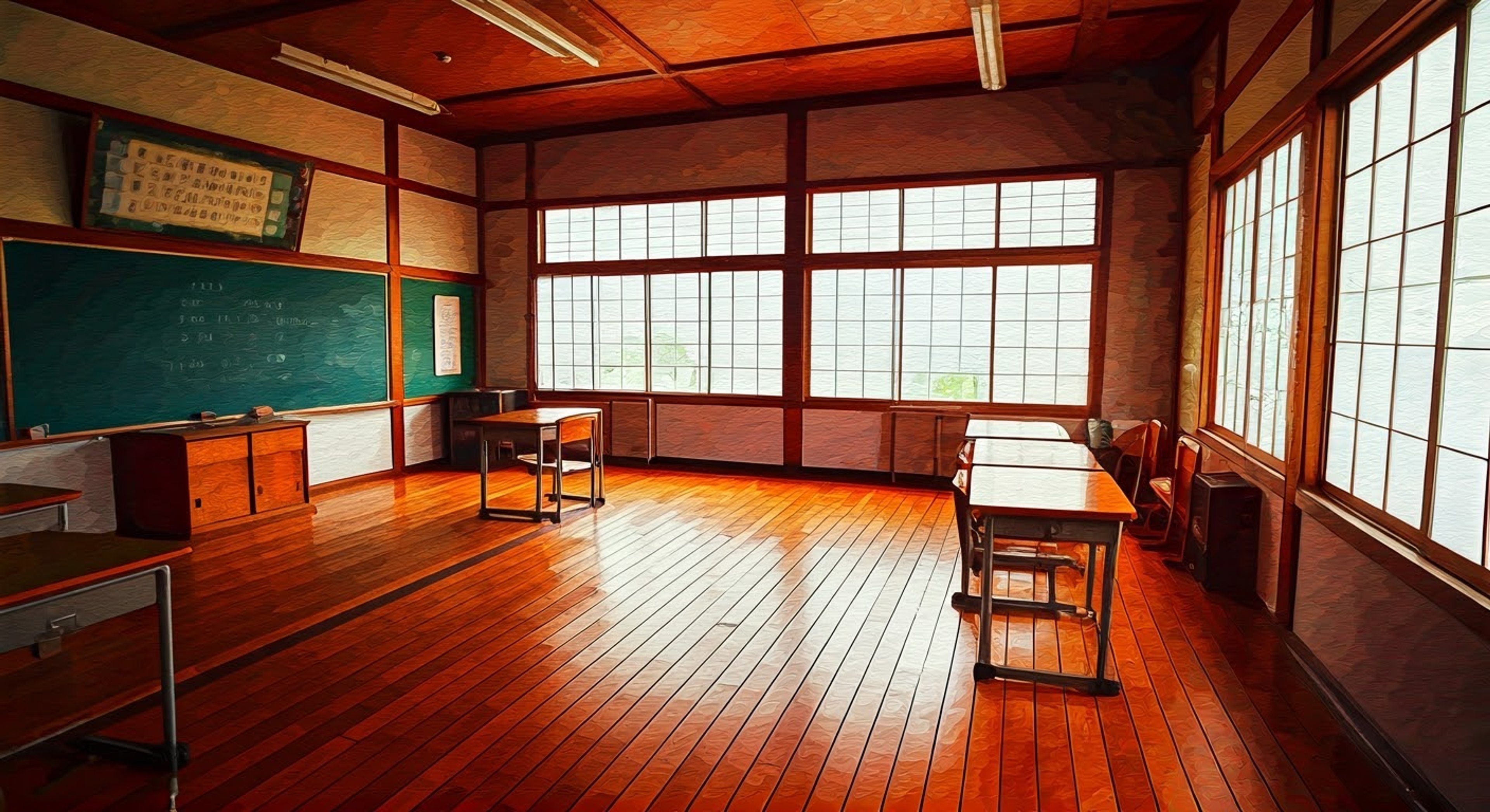 A tense meeting between characters