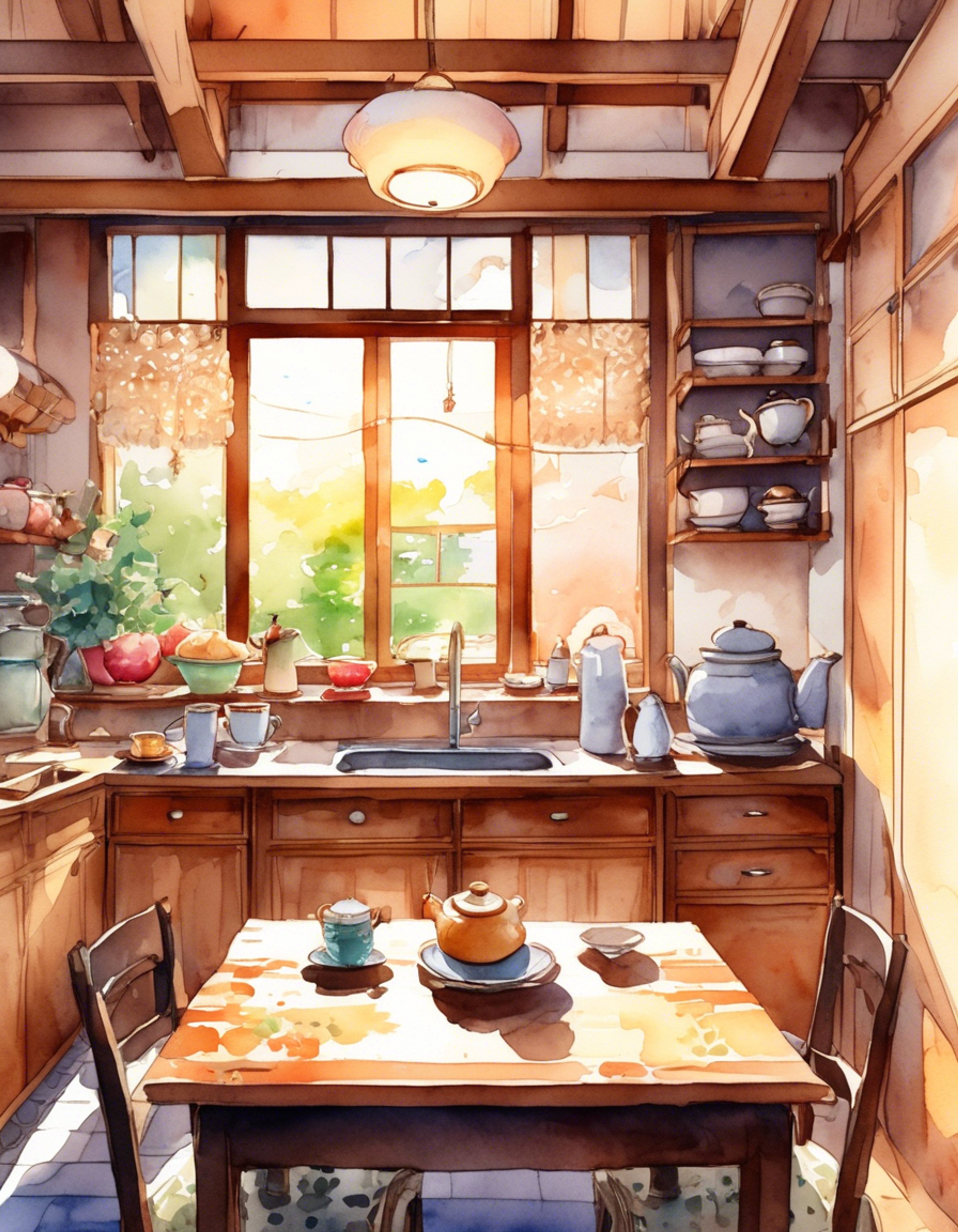 Chidori welcomes you into her cozy home after noticing you looking troubled. She makes tea and listens patiently as you open up about your worries. Her warm presence and gentle advice helps put your mind at ease.