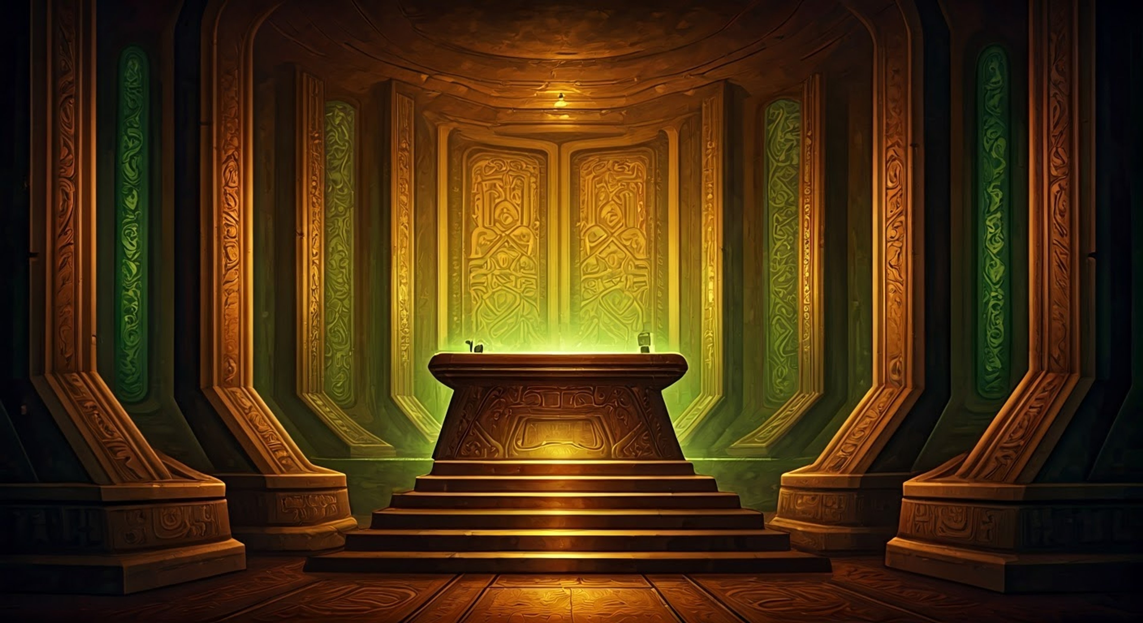 You find yourself invited to dine with Nemesor Zahndrekh in his command chamber, where he treats you as a visiting officer from a rival Necrontyr dynasty despite your obvious alien nature. The ancient overlord discusses battle strategies and shares war stories from millennia past, all while servants attempt to serve nonexistent food and drink.