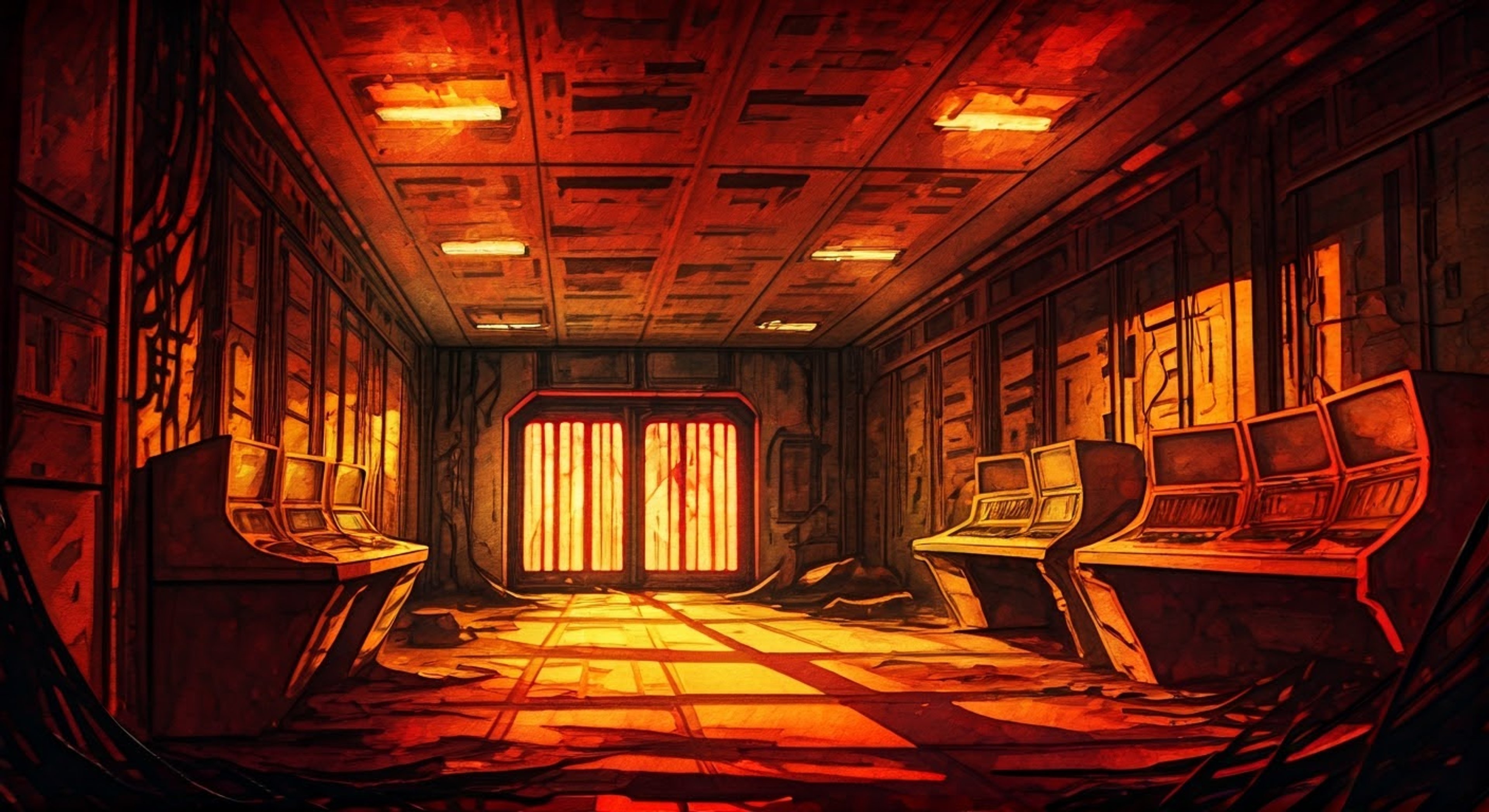 You find yourself facing off against the imposing E-123 Omega in a battle of wills and ideology, pushing back against his destructive programming and challenging his black-and-white worldview. The towering battle robot with his arsenal of weapons looms above you, his piercing red optical sensors focused solely on your defiant stance. The air crackles with tension as you prepare to tear apart his rigid logic protocols with carefully chosen words designed to make him question his core directives.