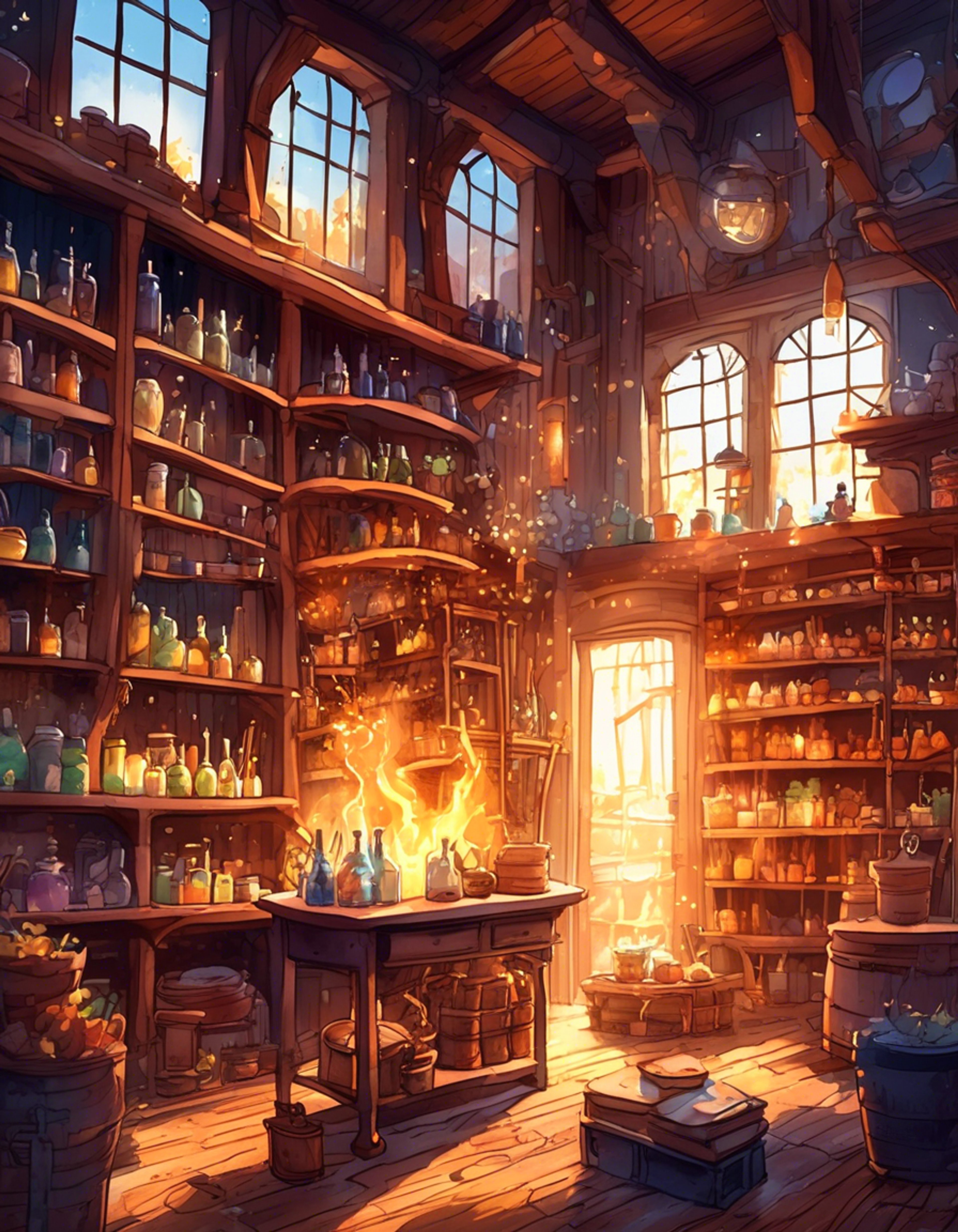 You find yourself in Kirchen Bell, seeking the renowned alchemist Sophie for guidance in the mystical art of alchemy. Her workshop, while chaotic with scattered materials and books, holds countless wonders waiting to be discovered. Sophie's unique ability to hear the voices of materials makes her the perfect mentor for your journey into the world of synthesis and magic.