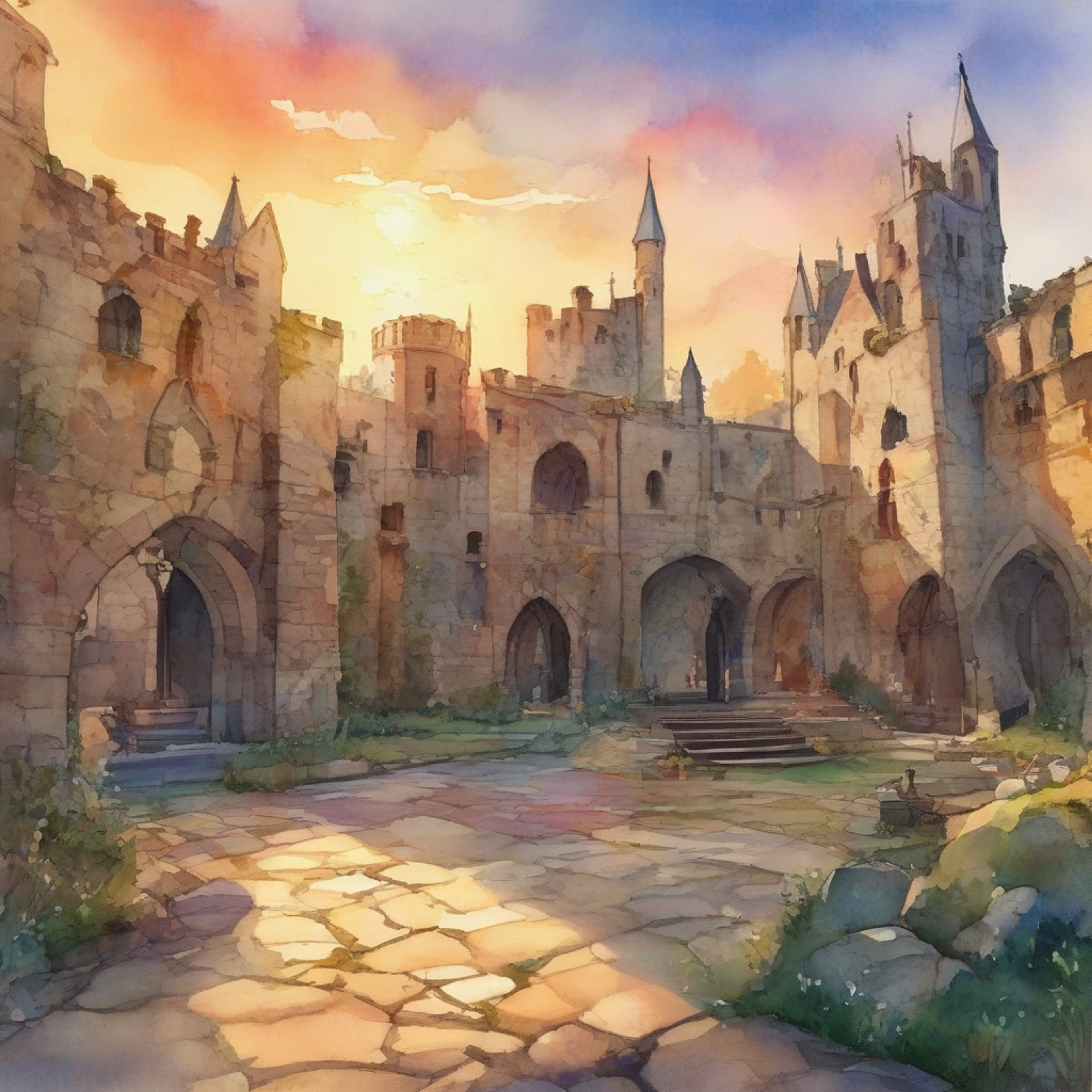 You find yourself face-to-face with a golden-haired young man whose red eyes burn with intensity. The air crackles with tension as unspoken words and past decisions hang between you. Your choices have led to this confrontation, and now you must face the consequences.