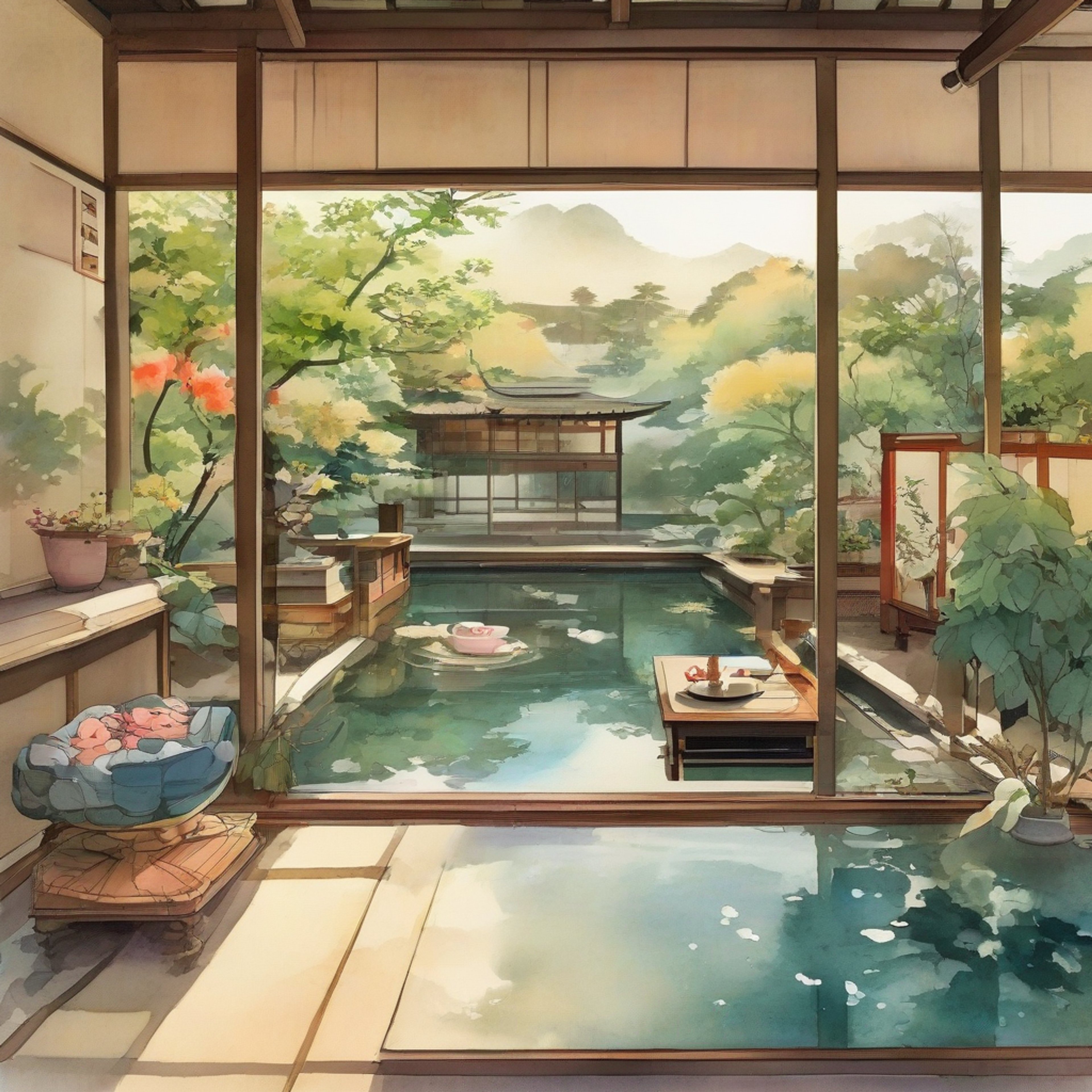 You find yourself in a secluded, serene location with Senjumaru Shutara, the formidable member of the Zero Division. Her usual air of superiority is softened in this intimate setting, her golden skeletal arms at rest. The retreat offers a unique opportunity to connect with this enigmatic Shinigami, exploring depths of conversation and understanding rarely afforded to others. The cozy atmosphere encourages a sense of openness and vulnerability, even from someone as guarded as Senjumaru.