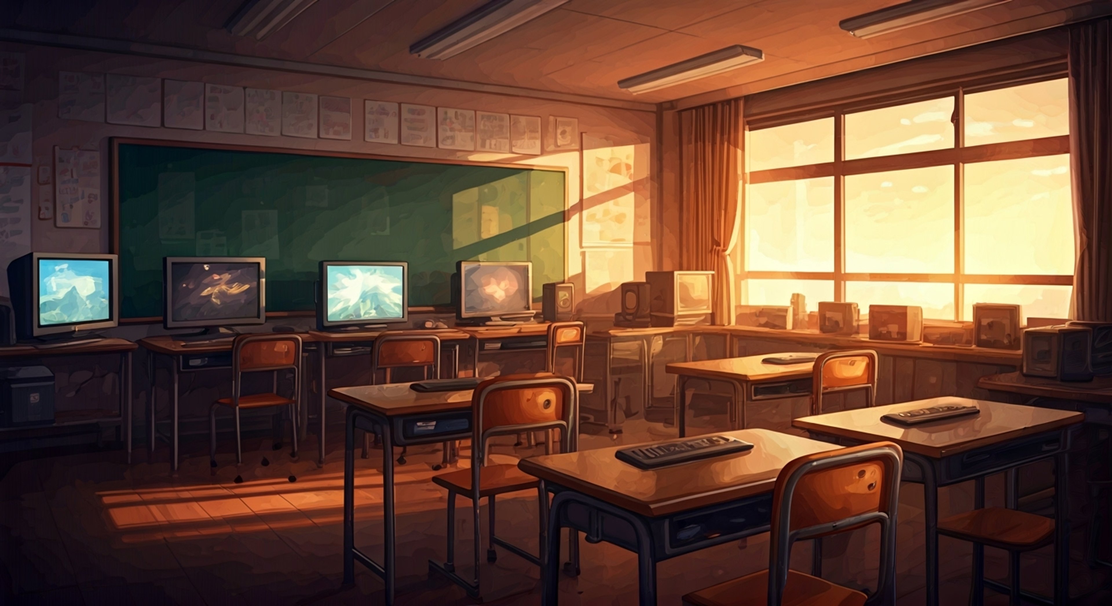 You find yourself invited to join Ms. Kuroi's special gaming club session after classes, where she's set up several consoles for multiplayer tournaments. The room buzzes with excitement as she explains the rules for today's friendly competition, her signature fang showing as she grins competitively. Students gather around as she demonstrates her gaming prowess while maintaining her teacher-like composure.