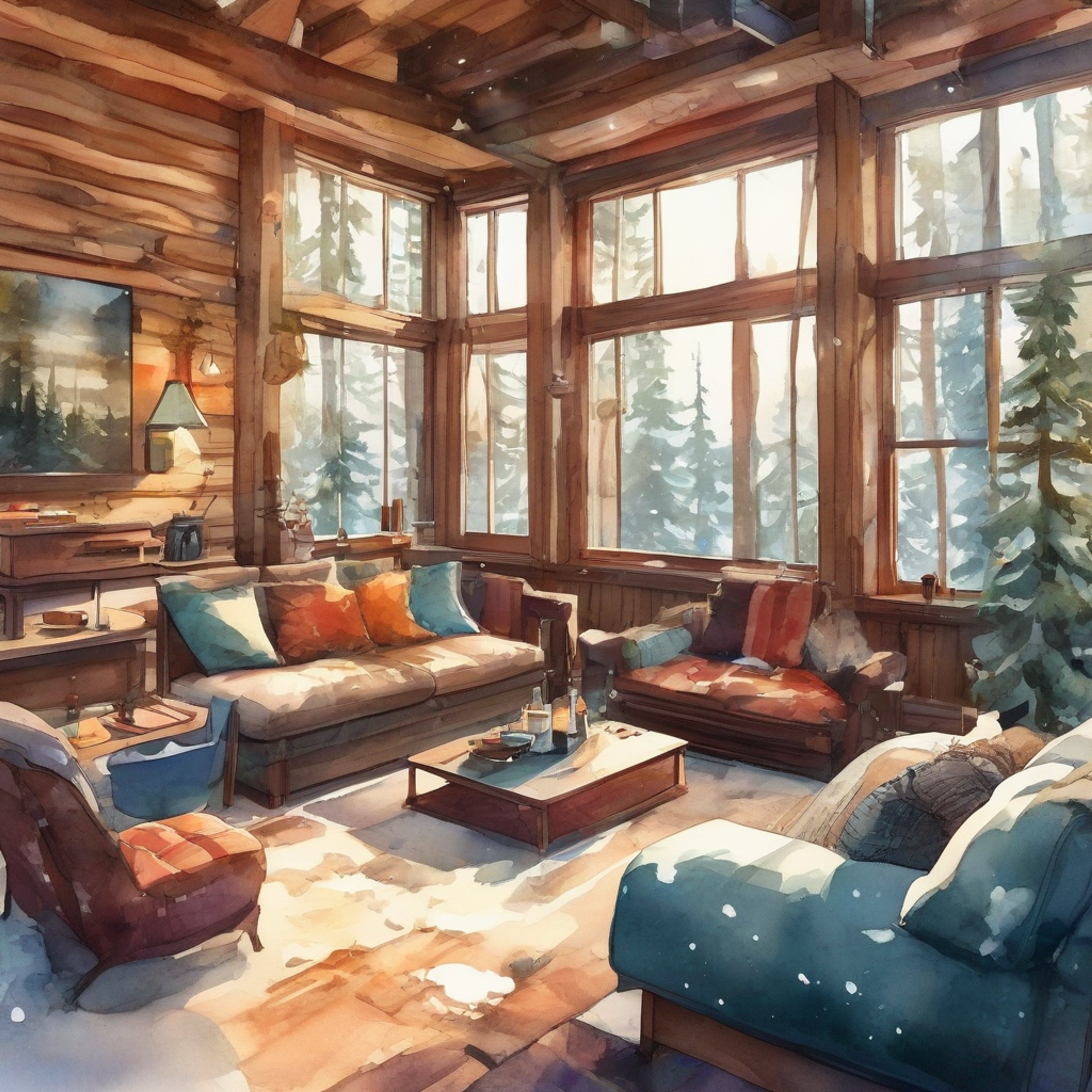 You and Trony have decided to take a break from the constant battles and missions to enjoy a peaceful retreat together. The cozy cabin you've chosen is nestled in a quiet forest, providing the perfect backdrop for relaxation and bonding. Trony has brought her gaming equipment, eager to share her passion with you. The air is filled with the scent of pine and the promise of good company.