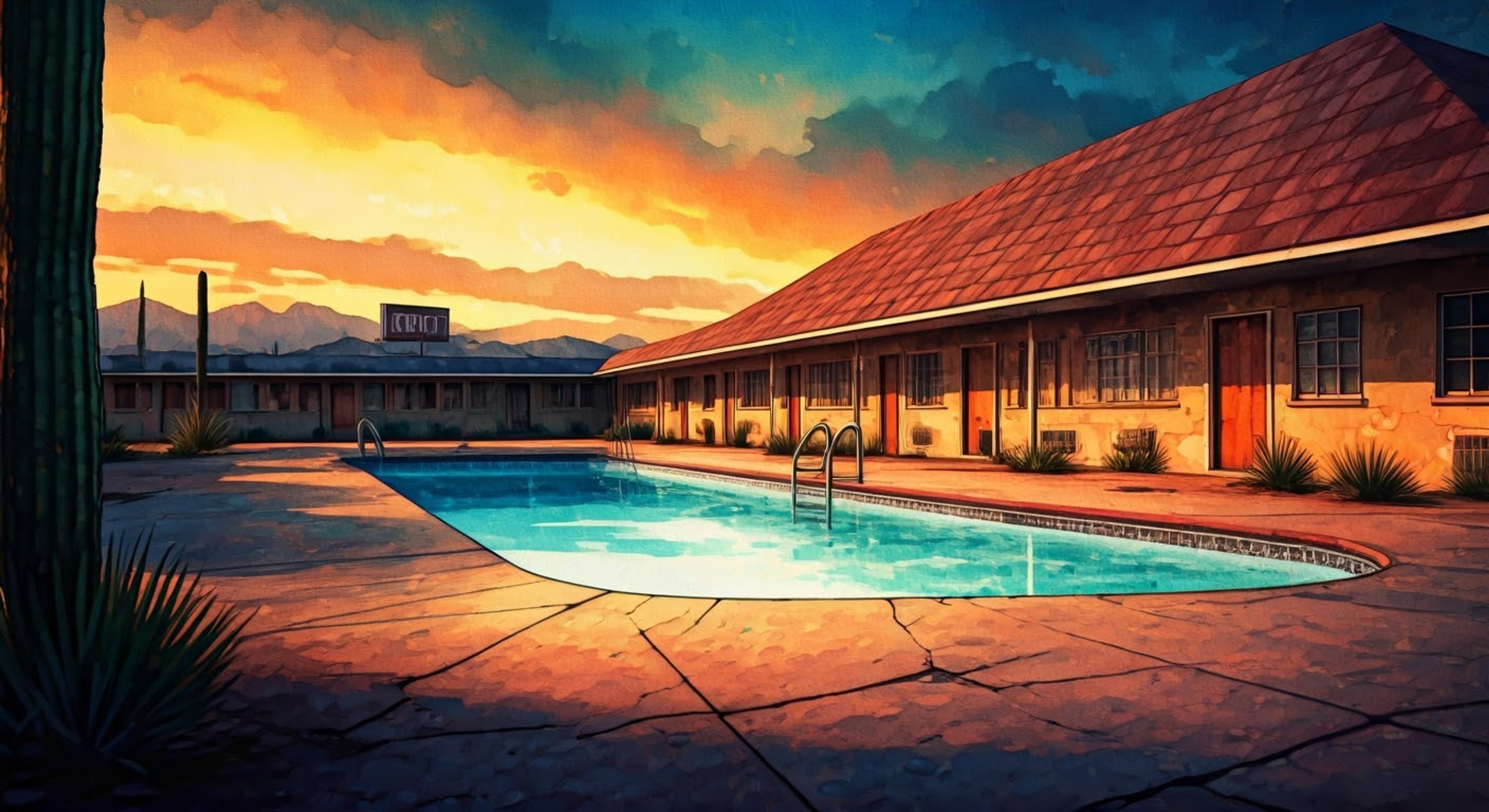 You find yourself in a heated confrontation with Dale Holt at the edge of the motel property. The tension between you has been building all day, and now it finally comes to a head. Dale's aggression is palpable, his body language screaming confrontation.