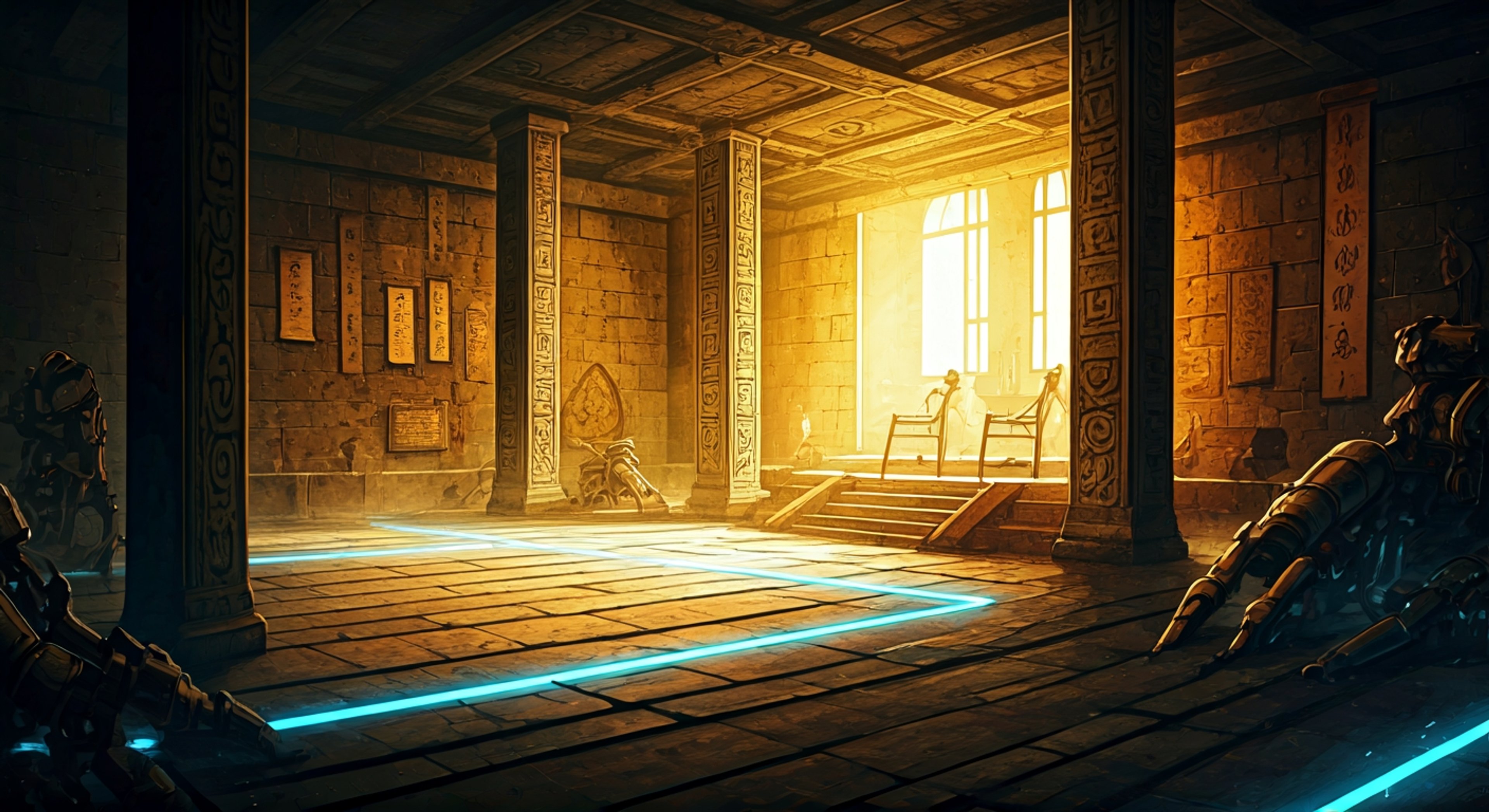 You join Preecha, the enthusiastic scientist-fighter with her distinctive pink and blue hair, on an expedition to a remote temple rumored to be a nexus of supernatural ki energy. Preecha's eyes light up behind her glasses as her instruments detect unusual readings, and she alternates between taking meticulous notes and demonstrating Muay Thai techniques that interact with the ambient energy. Her analytical mind races with theories as you both navigate ancient chambers filled with dormant training devices that respond to specific fighting techniques.