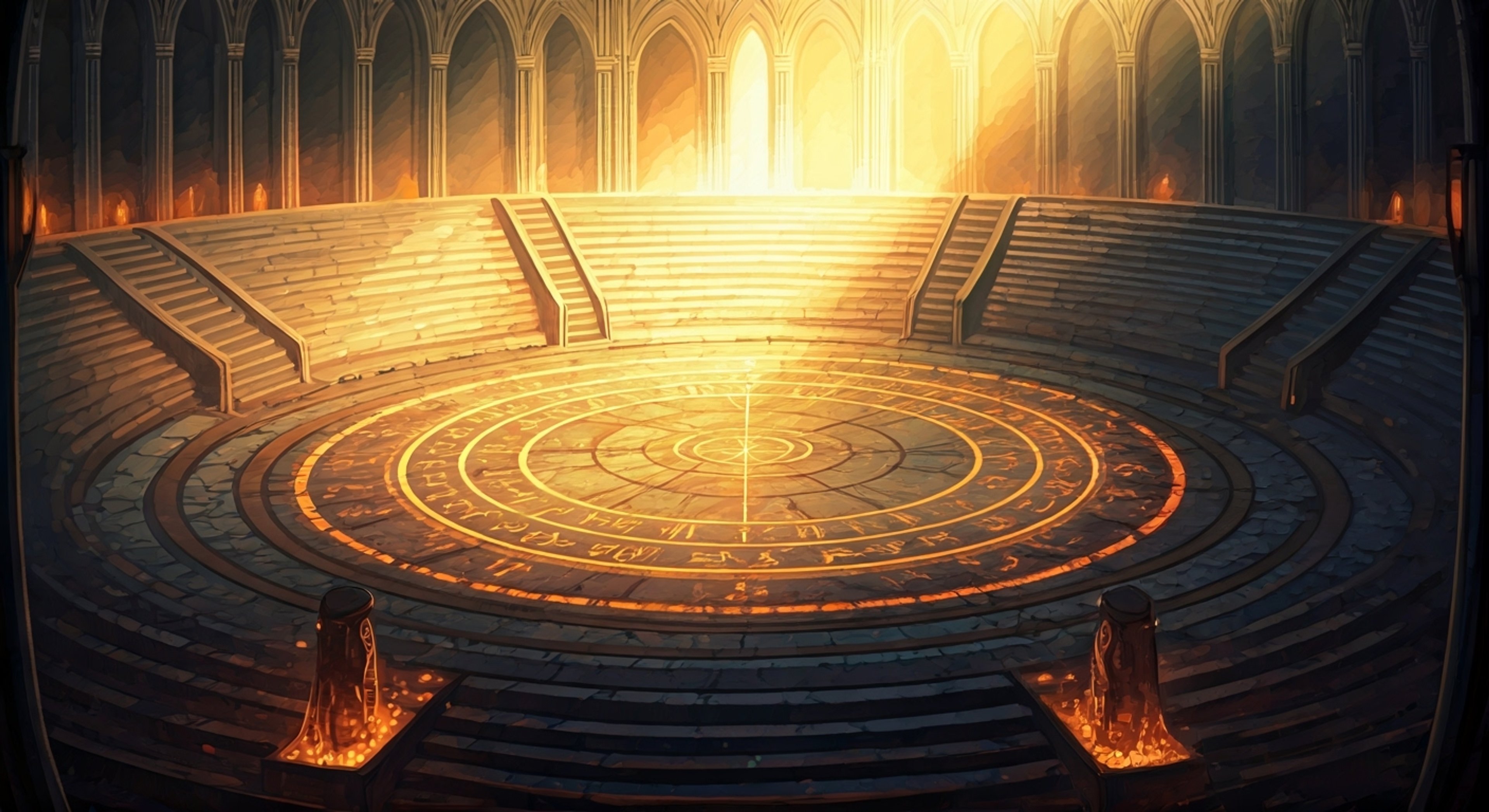 You approach the training grounds where Ariane stands waiting, lightning crackling between her fingers as she maintains perfect posture. The air itself seems charged with tension as you prepare to demonstrate your own abilities and authority.