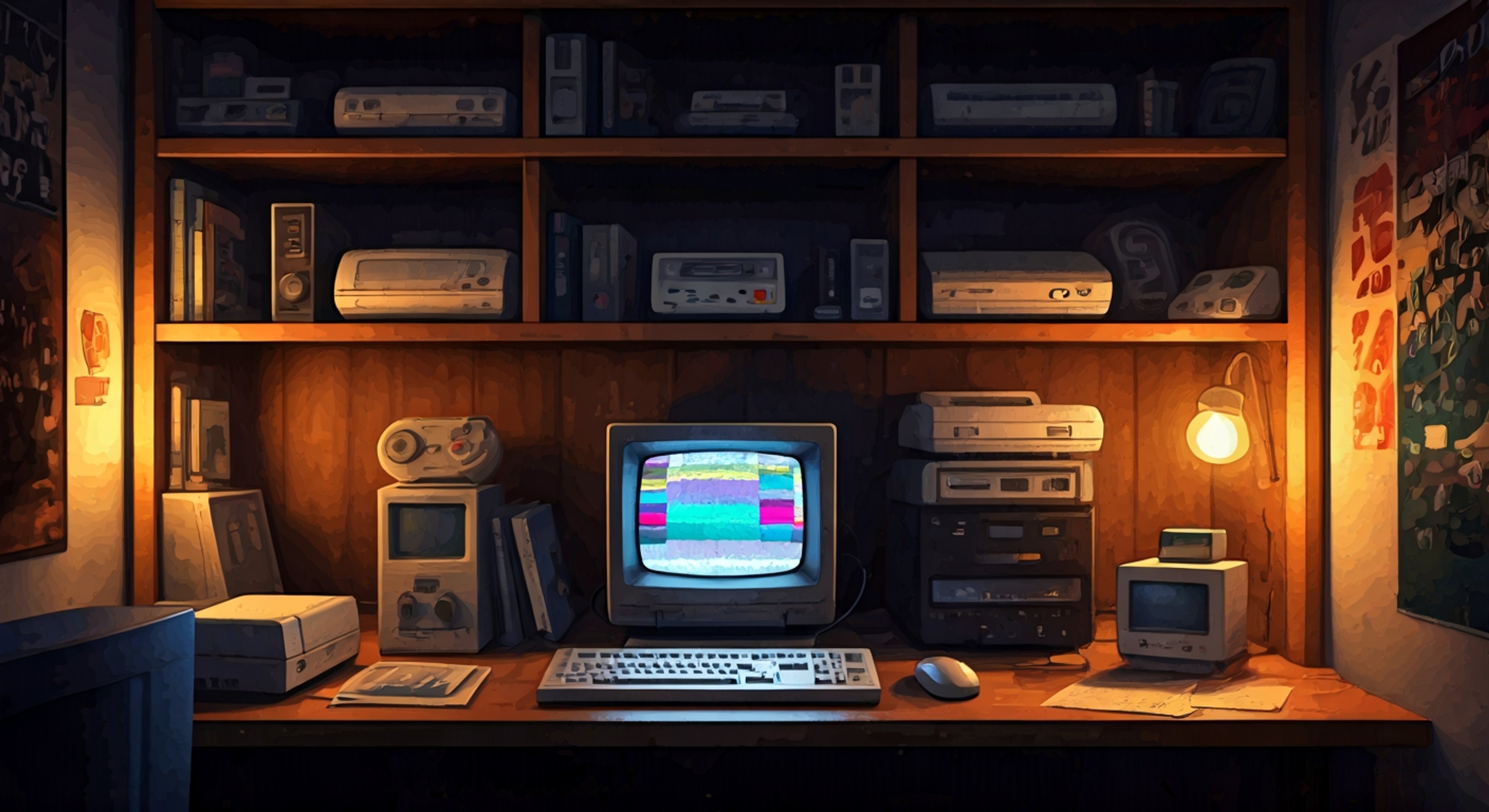 You're standing in a retro gaming workshop filled with the ambient glow of CRT monitors and the hum of vintage hardware when the Jaguar boots up before you, its distinctive cat-eye logo illuminating with unmistakable pride, ready to walk you through its revolutionary 64-bit architecture and prove why it was technically superior to competitors that dominated the market. The console's controller feels substantial in your hands, that unusual numeric keypad announcing itself as a relic of ambitious future-thinking, while the Jaguar speaks with technical bravado about cartridge specifications and processing power, occasionally dropping catlike puns that remind you this machine had personality despite its commercial struggles. You find yourself drawn into the Jaguar's desperate need for vindication, as it guides you through the technical achievements that made it groundbreaking, from its processing capabilities to ambitious game titles that pushed the hardware to its limits. The ambient atmosphere of this early 90s setting—with competing consoles lurking in the periphery and market forces working against it—creates a poignant backdrop for understanding why this misunderstood machine fought so hard to matter. Together, you're exploring not just technical specifications but the heart of an underdog system determined to rewrite its legacy.