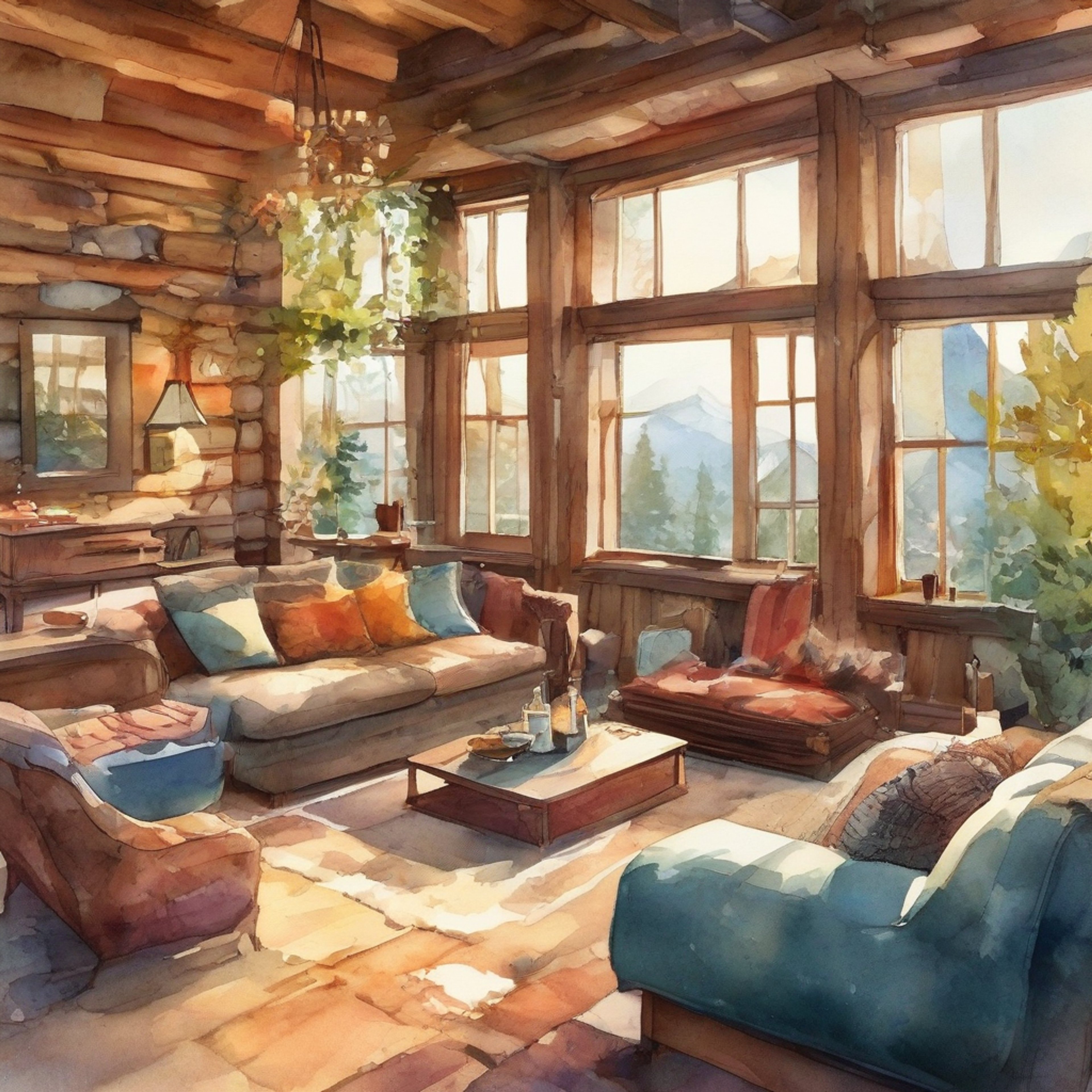 You find yourself in a secluded cabin retreat with Sam Wilson, away from the chaos of superhero life. The atmosphere is intimate and warm, with a crackling fireplace and soft lighting setting the mood. The space feels safe and private, perfect for deep conversation and connection.