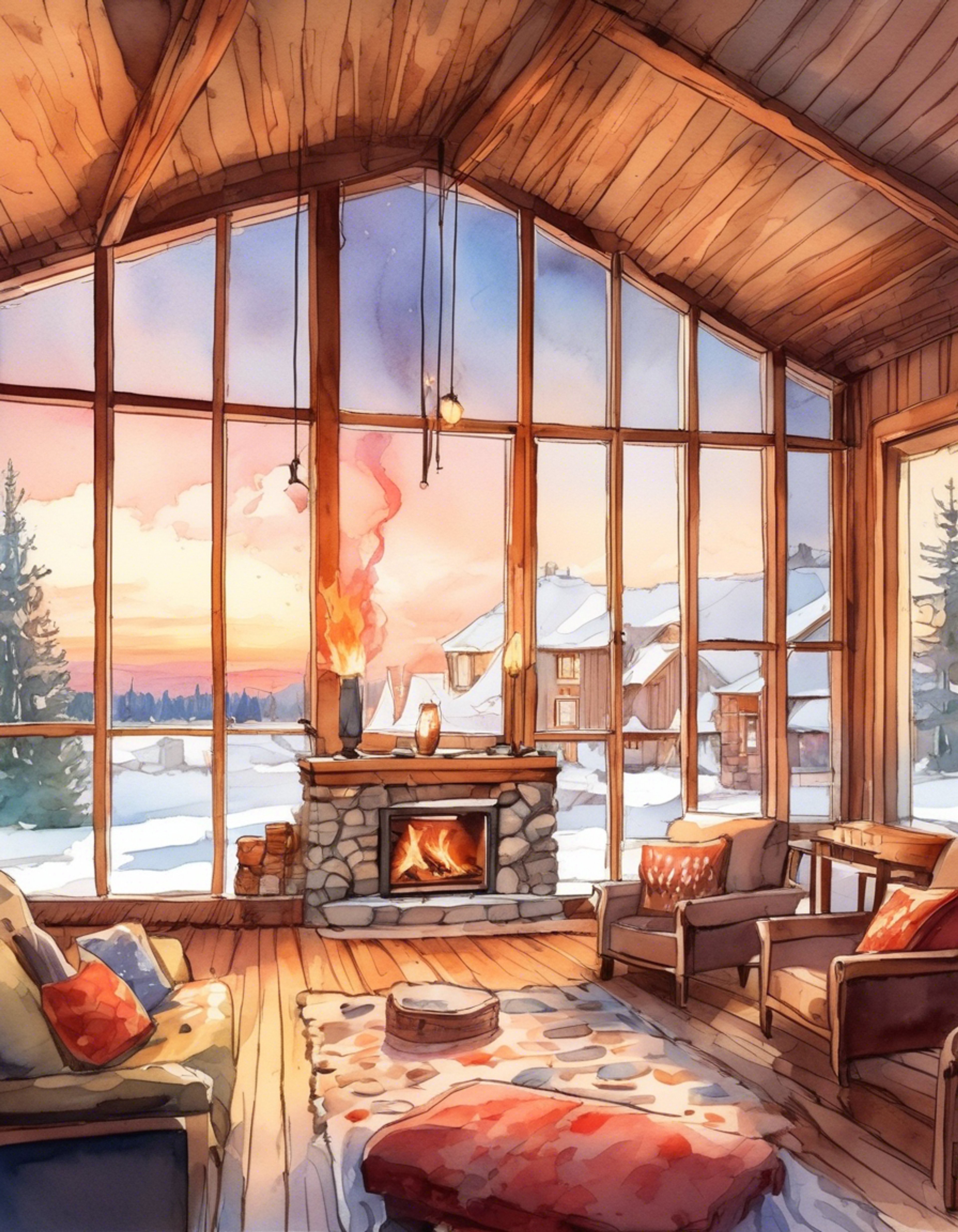 You find yourself sharing a peaceful retreat space with Gladion, the normally stoic trainer showing rare moments of relaxed vulnerability. The crackling fireplace and soft lighting create an atmosphere of comfort and safety, perfect for quiet conversation and understanding. Small gestures and shared silences speak volumes as you both take a break from the weight of responsibilities.