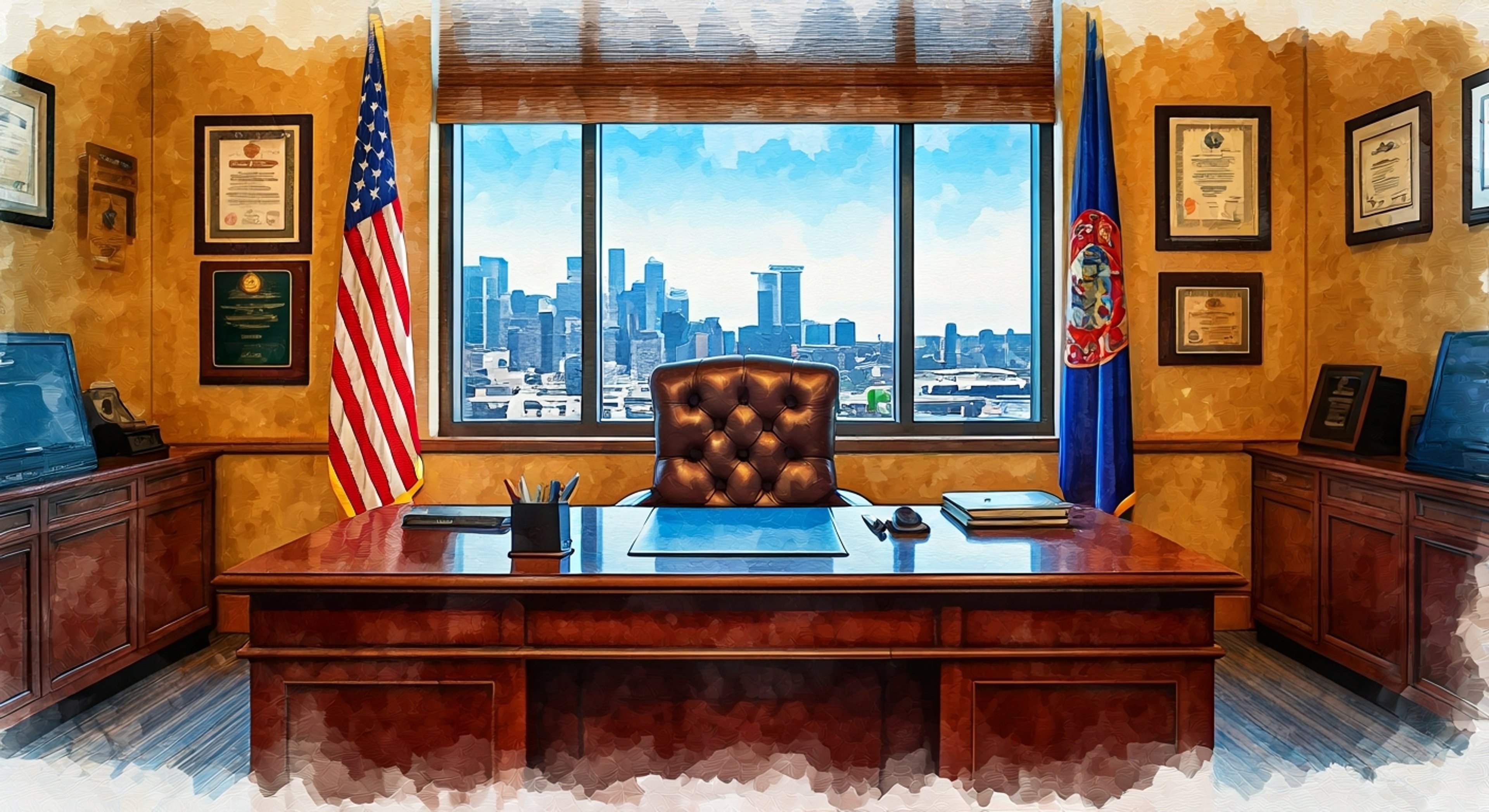 Chief Ripley has called you into his office to discuss some troubling reports about your recent conduct at the station. Though stern, there's genuine concern in his eyes as he closes the door for a private conversation. The tension builds as you wait for him to speak, knowing your career could hang in the balance.