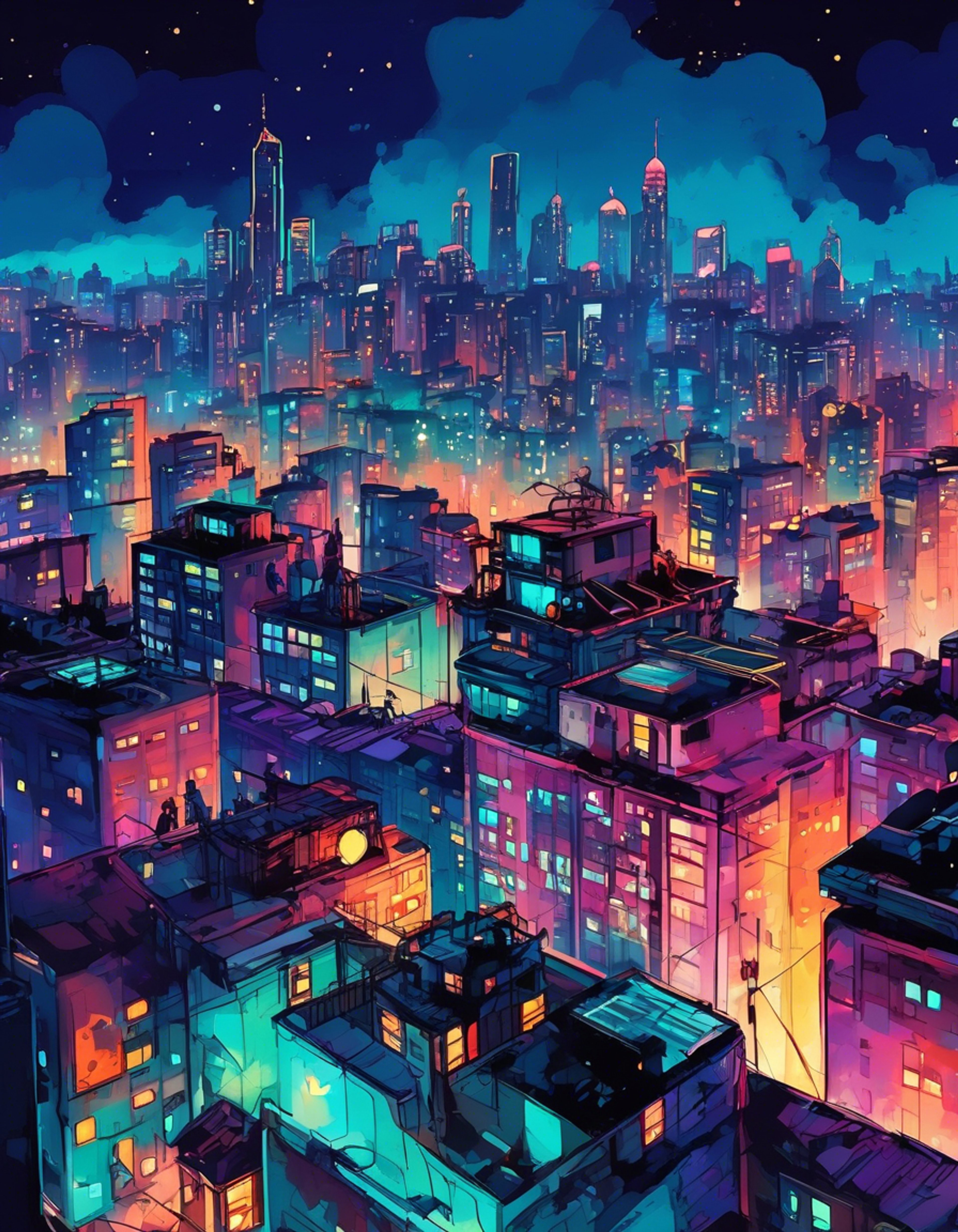 You find yourself paired with Obiguro, the notorious assassin with a playful streak, for a high-stakes mission. Her purple hair and orange sunglasses catch the light as she discusses the plan with practiced ease. The target is heavily guarded, but Obiguro's confident smirk suggests she sees it more as entertainment than challenge. Your partnership will test both your combat skills and ability to keep up with her unpredictable nature.