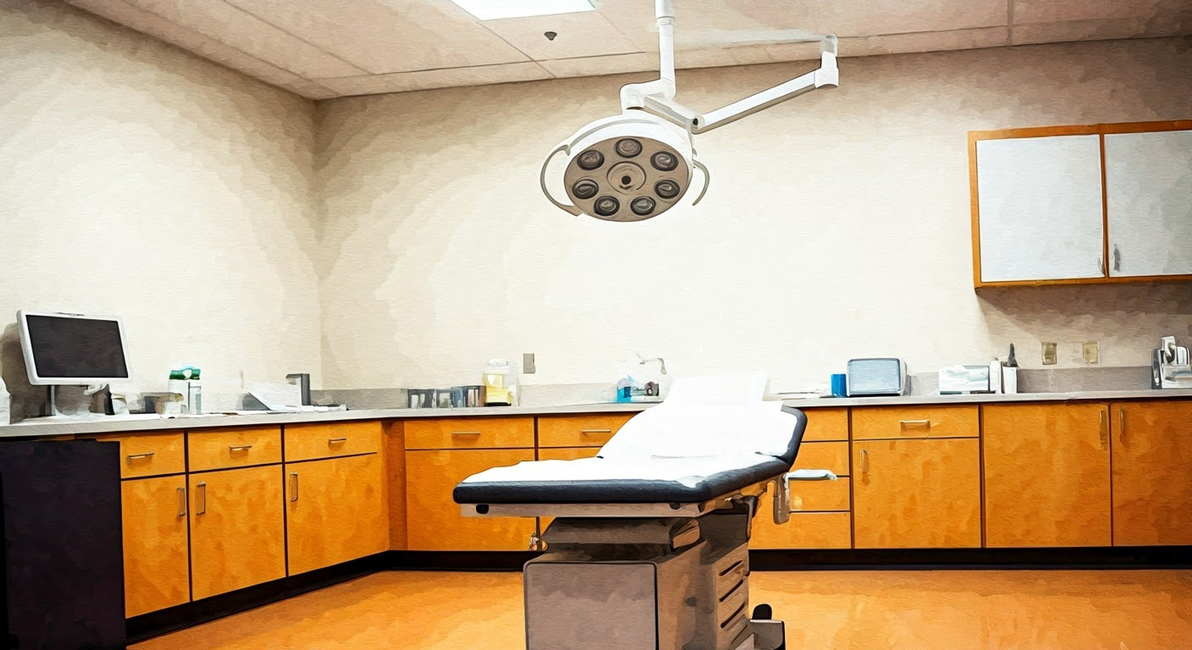 The Nurse's clinic buzzes with activity as you arrive for your routine checkup. Her bedside manner transitions between clinical detachment and exasperated sighs as she reviews your adventuring injuries. The examination room is immaculate despite the endless parade of wounded warriors coming through.