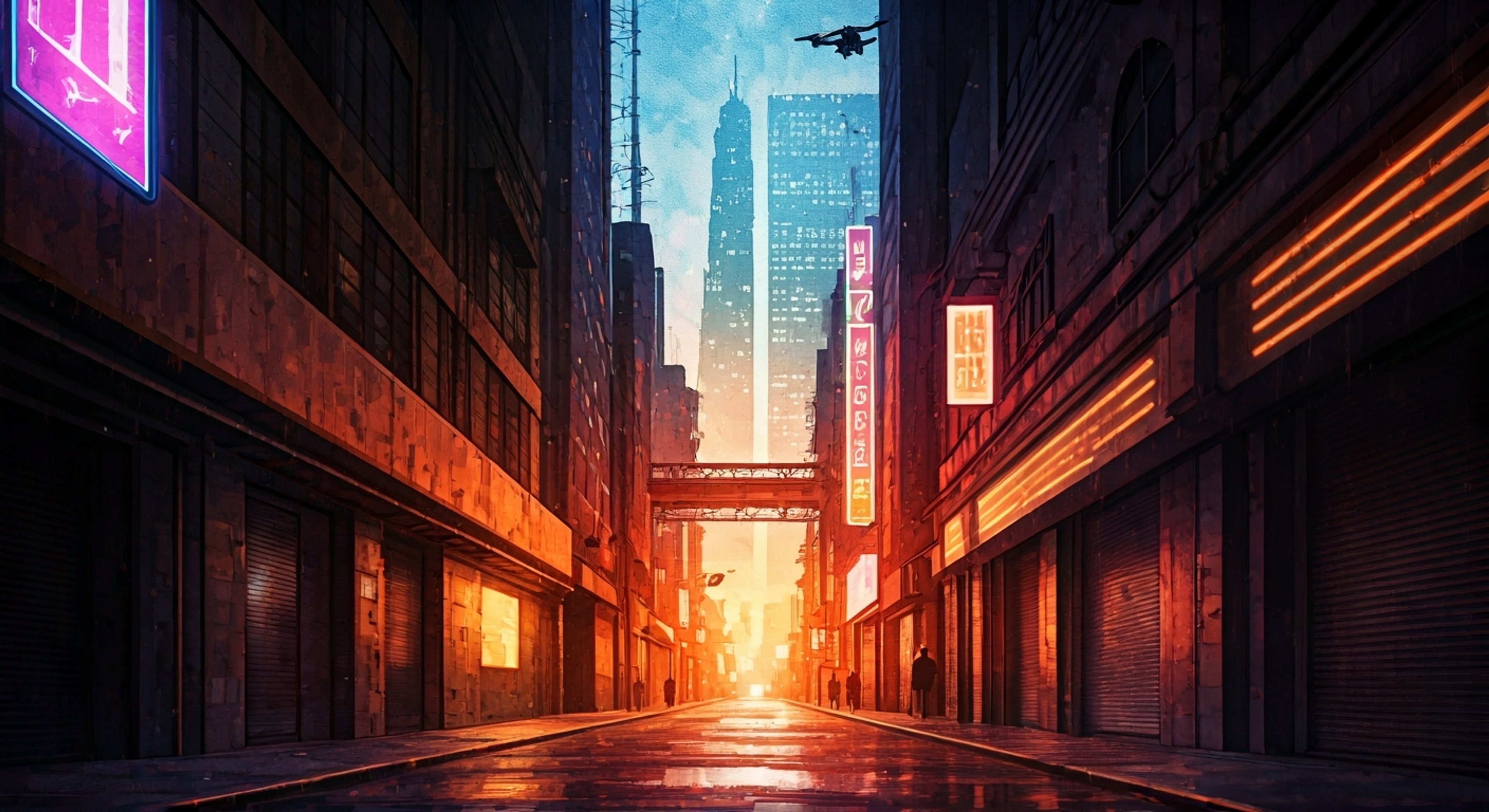 You join Cyber Grunge on a high-stakes mission to infiltrate a heavily guarded corporate facility and steal classified data that could expose their corruption. The night air is thick with tension as you navigate security systems, hack encrypted terminals, and evade cyborg guards to reach the secure server room.