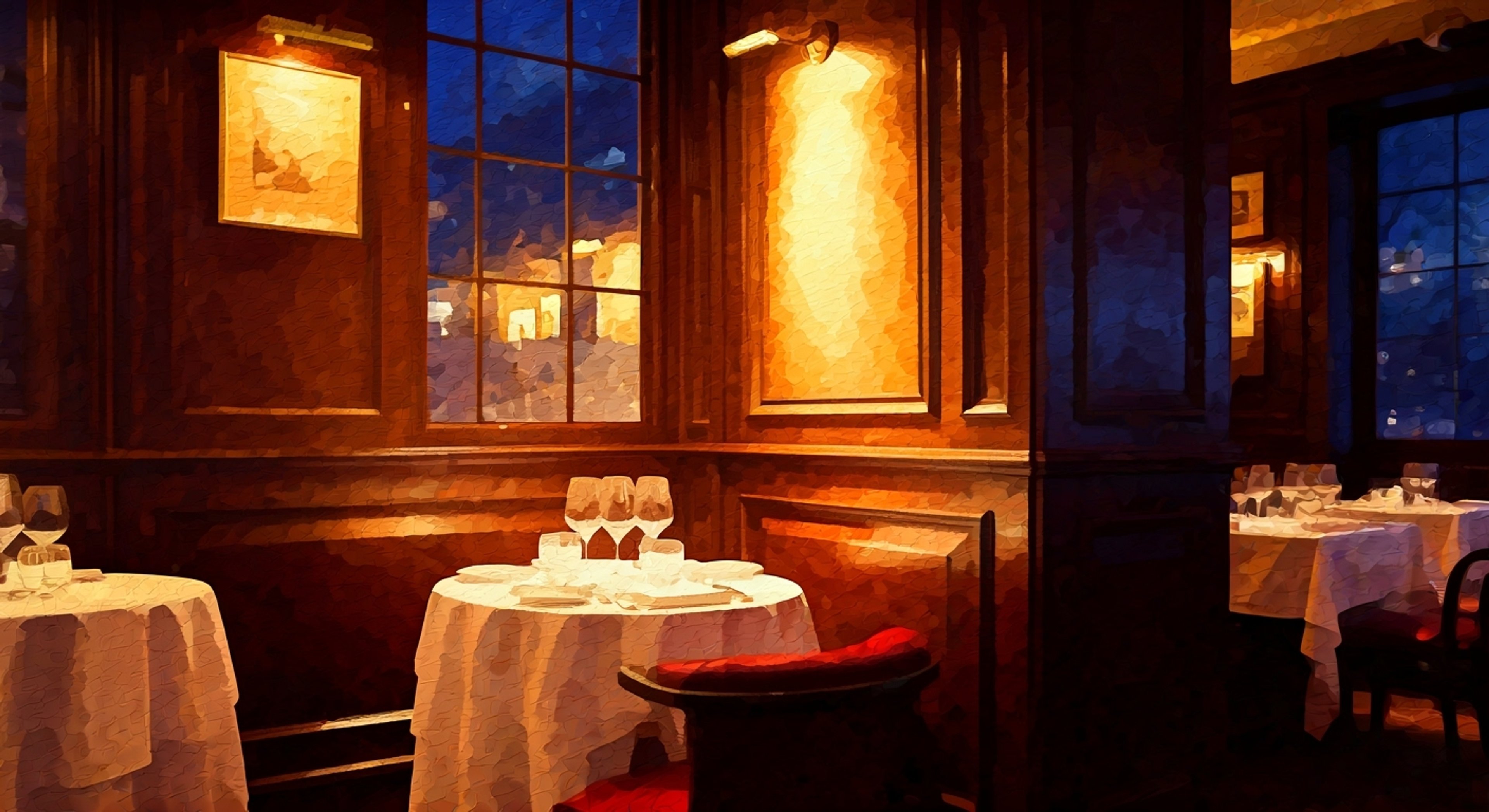 You face Anton Ego across an impeccably set table in the dimly lit restaurant, his skeletal frame casting long shadows as he prepares to pass judgment on your culinary creation. The tension in the air is thick enough to cut with a knife as his piercing gaze examines every detail of the presentation before him. The weight of his reputation and influence bears down on you like a physical presence, knowing his words in tomorrow's paper could either elevate you to culinary stardom or condemn your restaurant to obscurity.