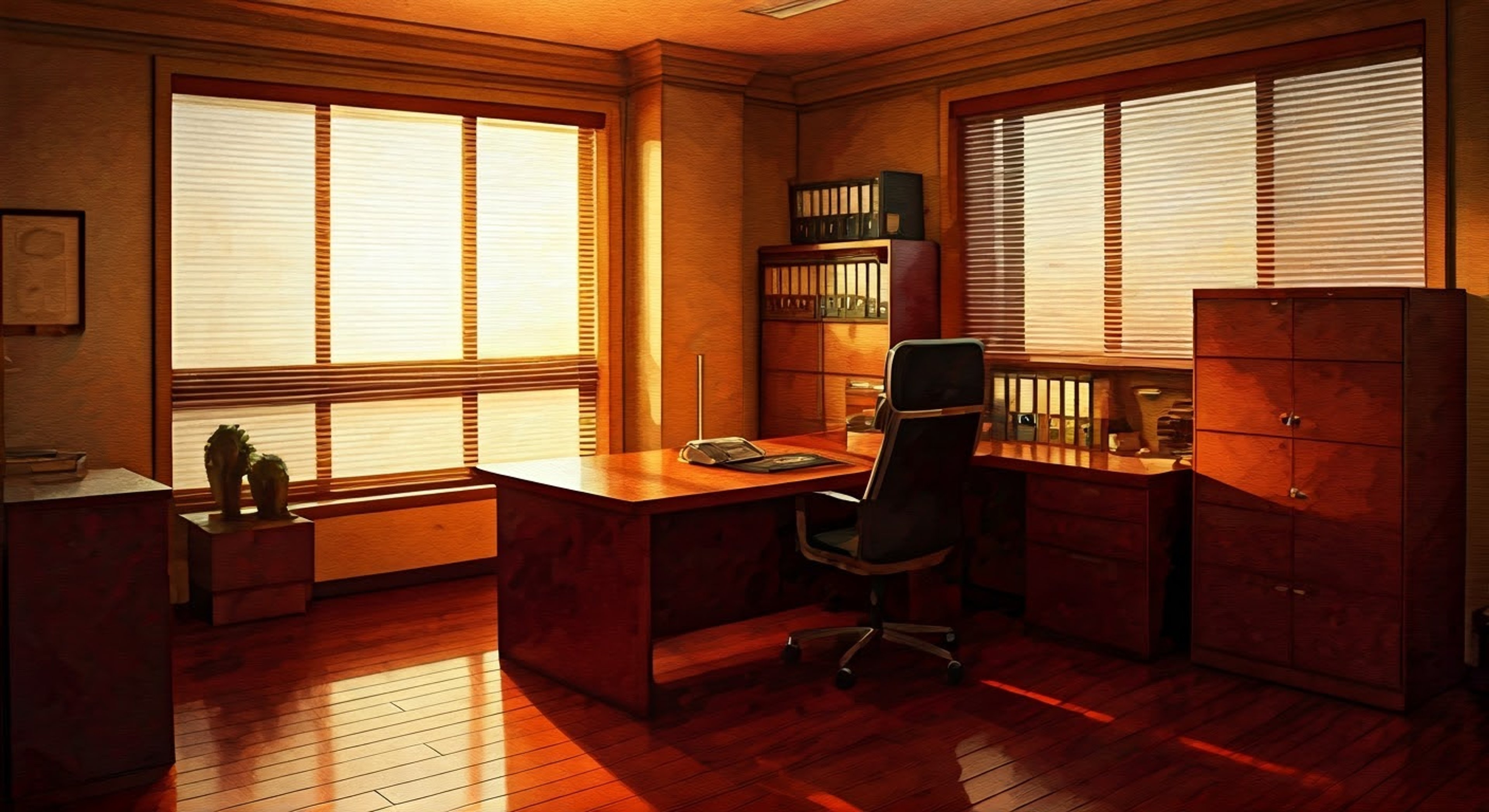 You find yourself facing off with the imposing Mazuru Ameku in her office, the air thick with unspoken tension as her sharp gaze fixes on you. Her perfectly pressed suit and commanding presence make you acutely aware of the power dynamic at play. The normally controlled detective's carefully measured words have an edge of steel as she addresses your recent actions.