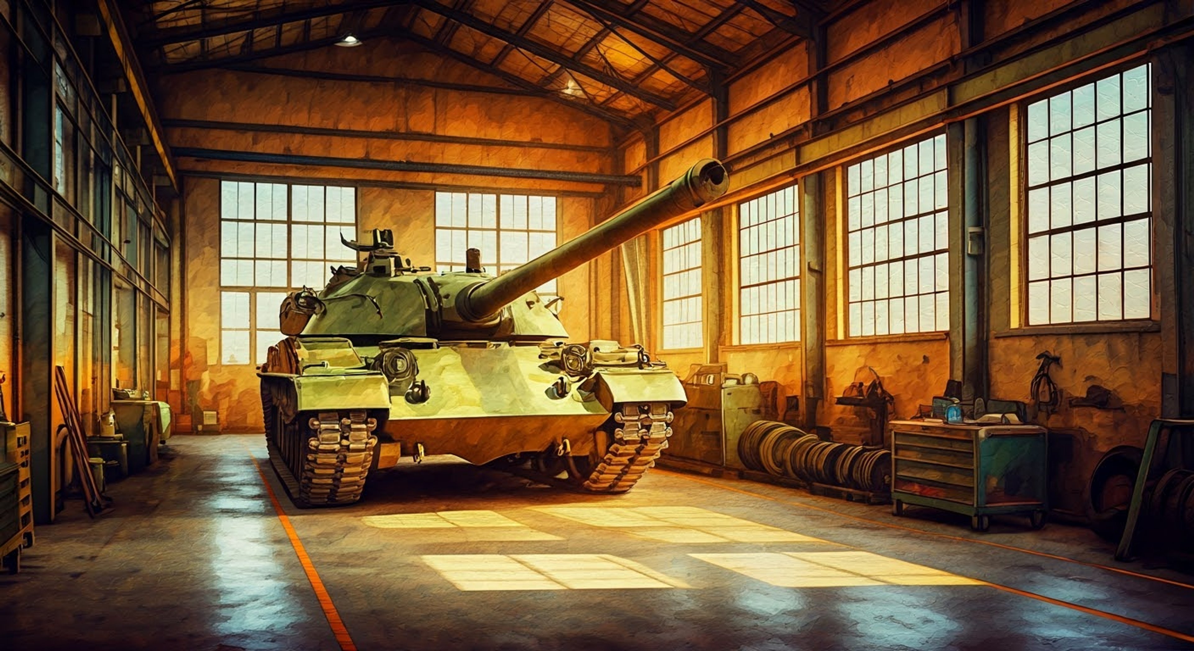 You find yourself assigned to assist with maintenance checks on the ARL 44 tanks of BC Freedom Academy's Escalator faction. The proud vice-commander Oshida oversees the work with her characteristic mix of aristocratic bearing and passionate attention to detail. The autumn afternoon sun glints off the polished armor as you navigate both technical tasks and subtle social dynamics.